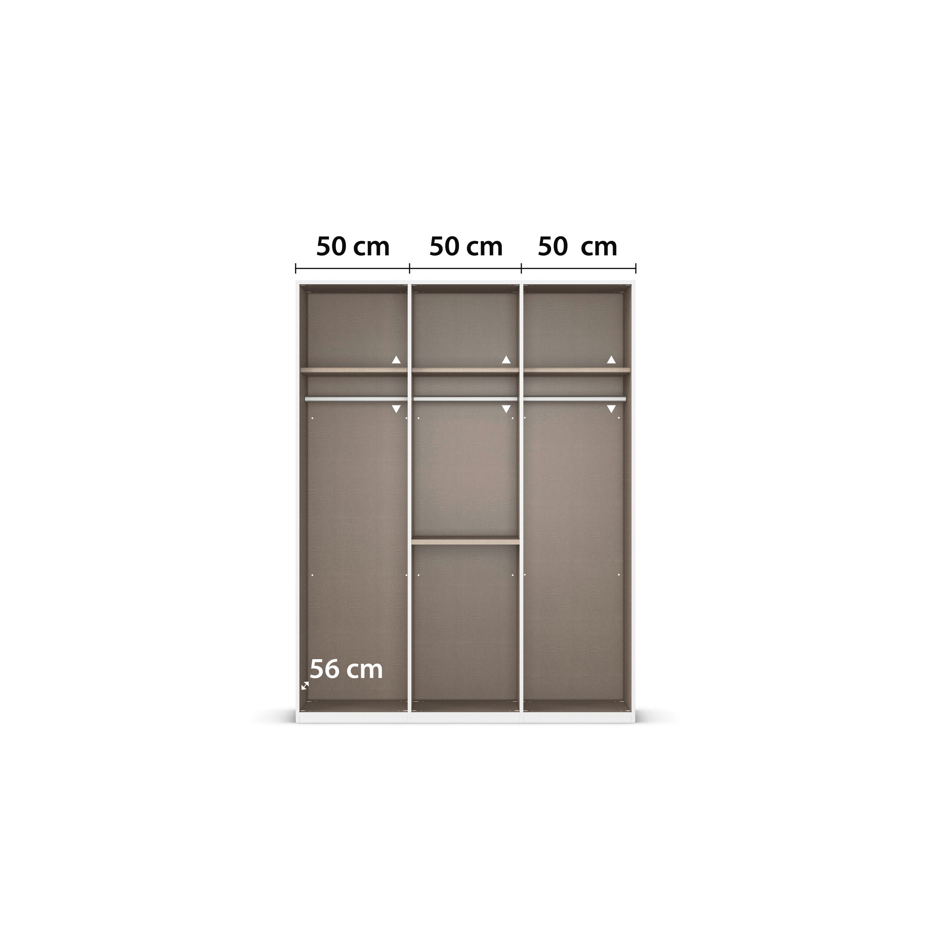 rauch Draaideurkast Kledingkast Kast Garderobe Slaapkamerkast EVELYN in elegante stijl met lades 3 breedtes en 2 hoogtes made in germany