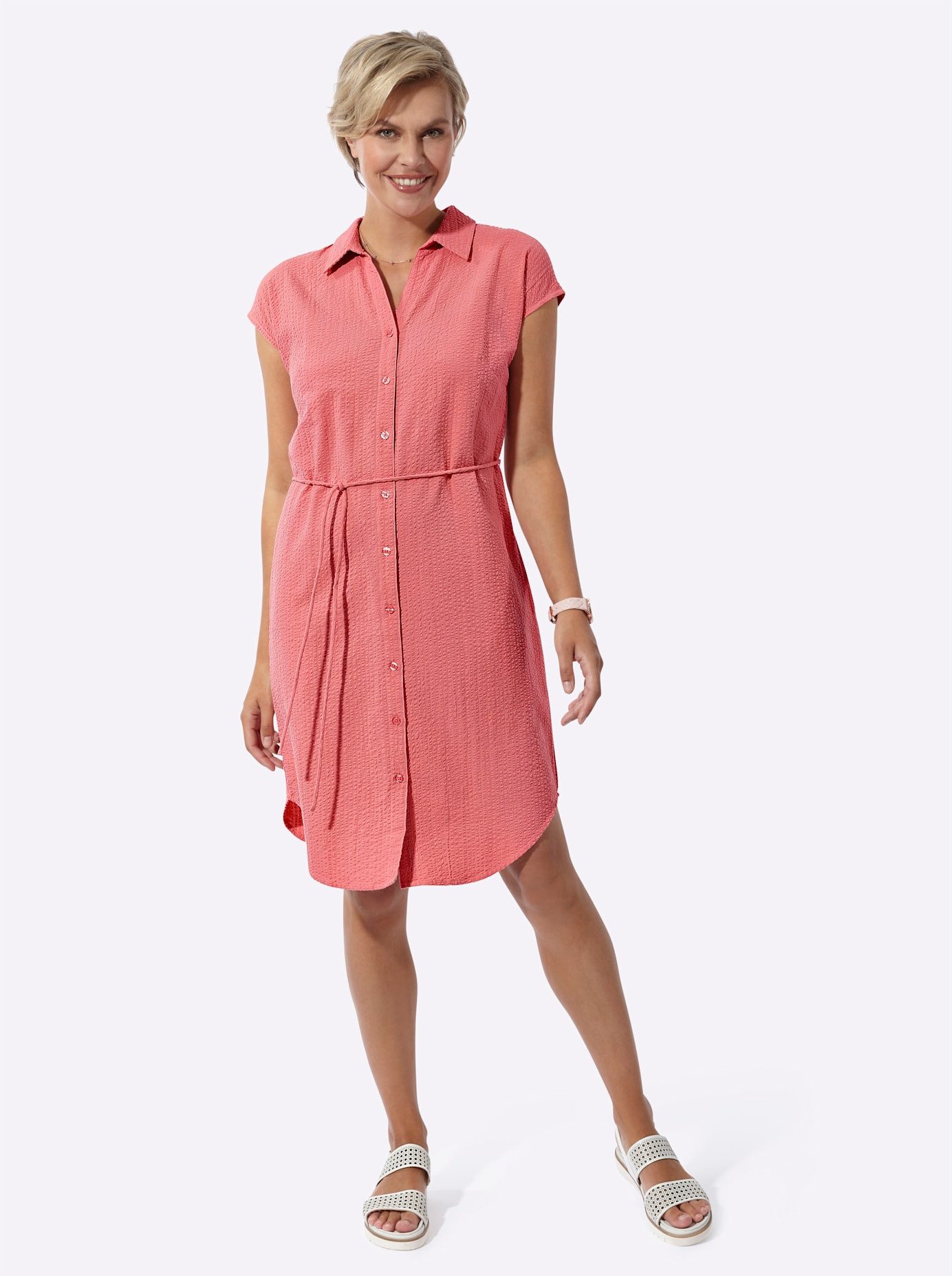 Classic Basics Jurk met overhemdkraag Jurk