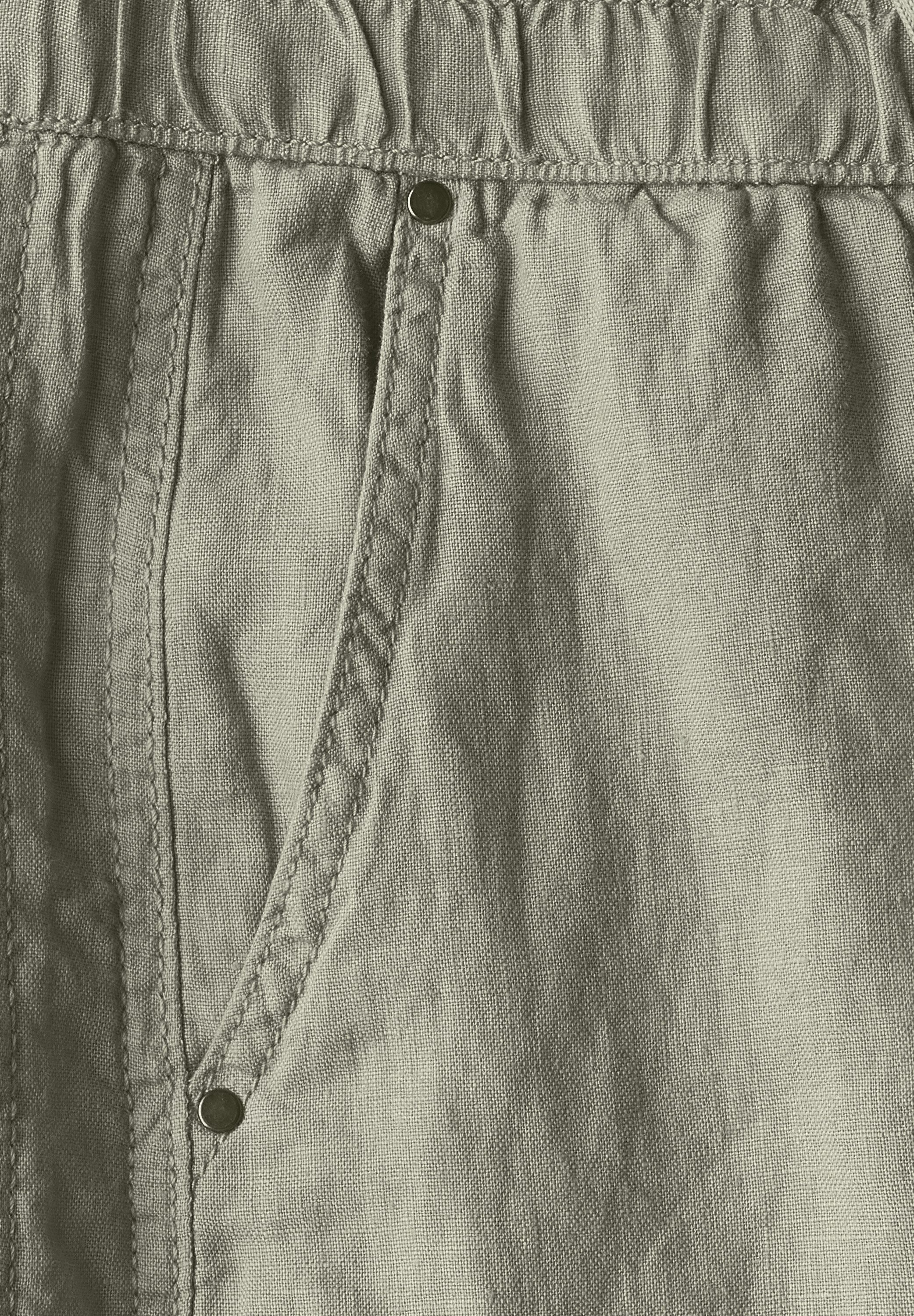 STREET ONE Linnen broek Style Bonny in cargo-look