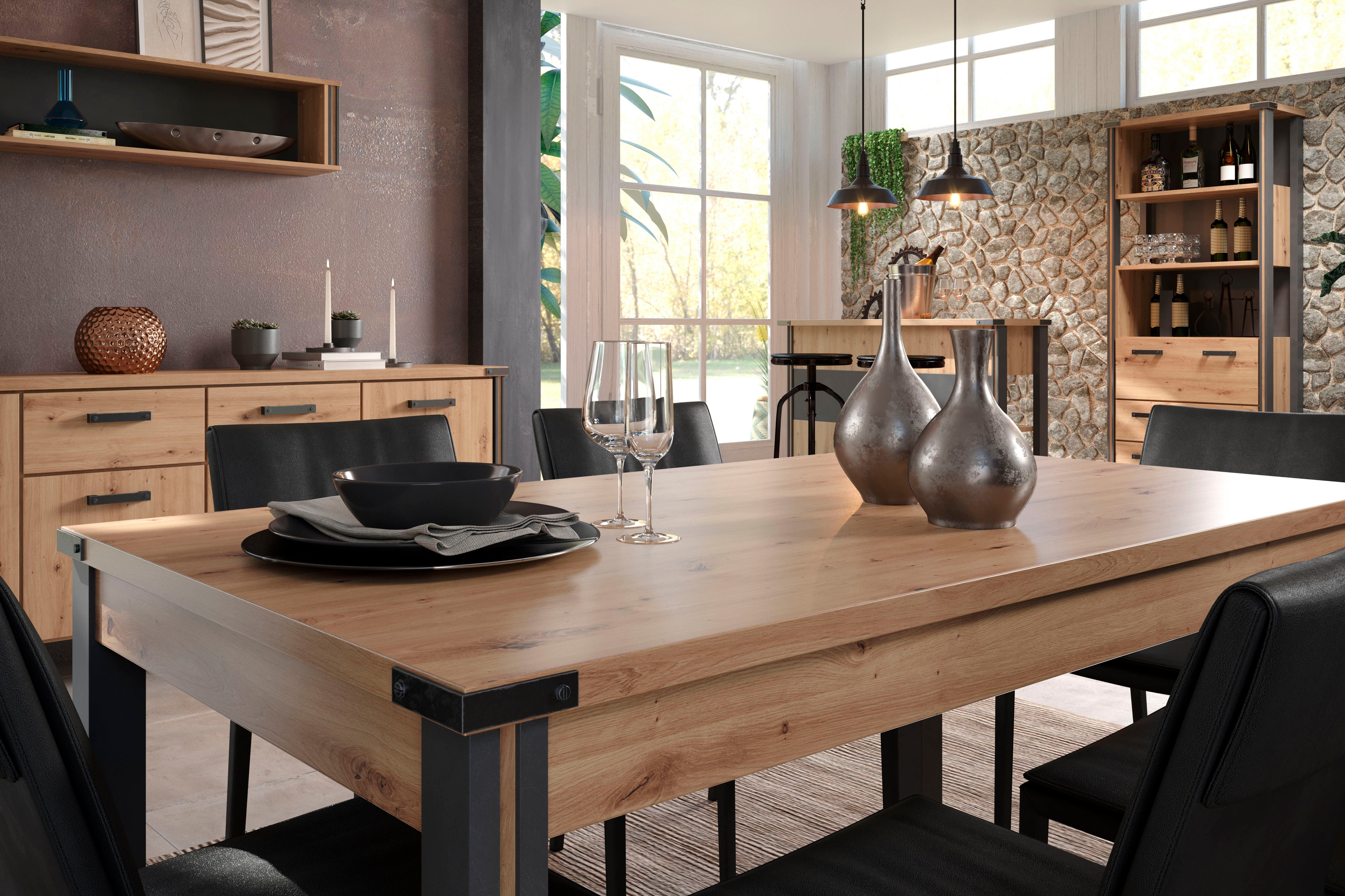 Home affaire Eettafel Mia Eetkamertafel, rechthoekige vorm - (B/D/H) 160/90/77 cm (1 stuk)
