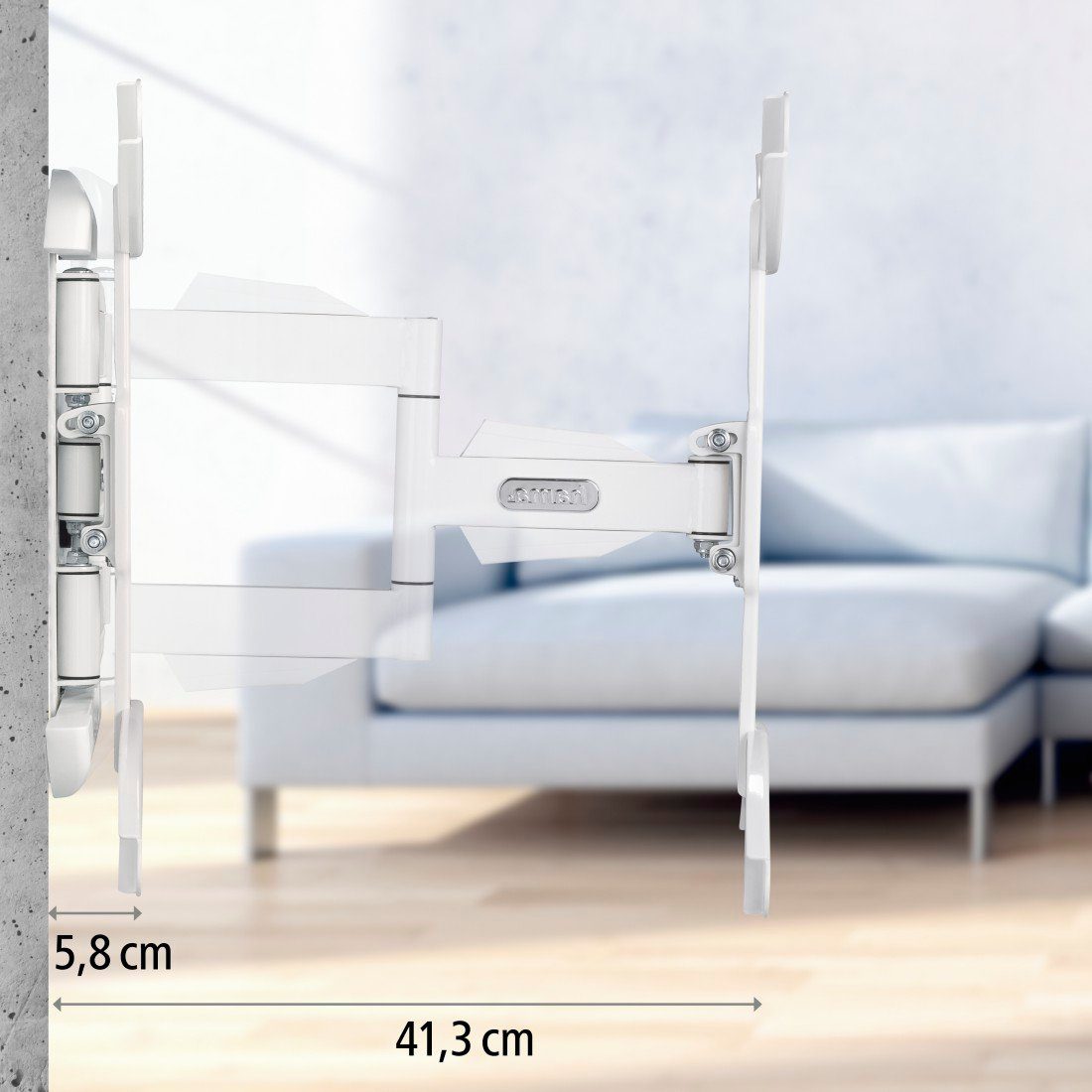 Hama Tv-wandhouder TV-beugel, kantelbaar, volledig beweeglijk, 81-165 cm (32"-65"), 43", 50", 55"