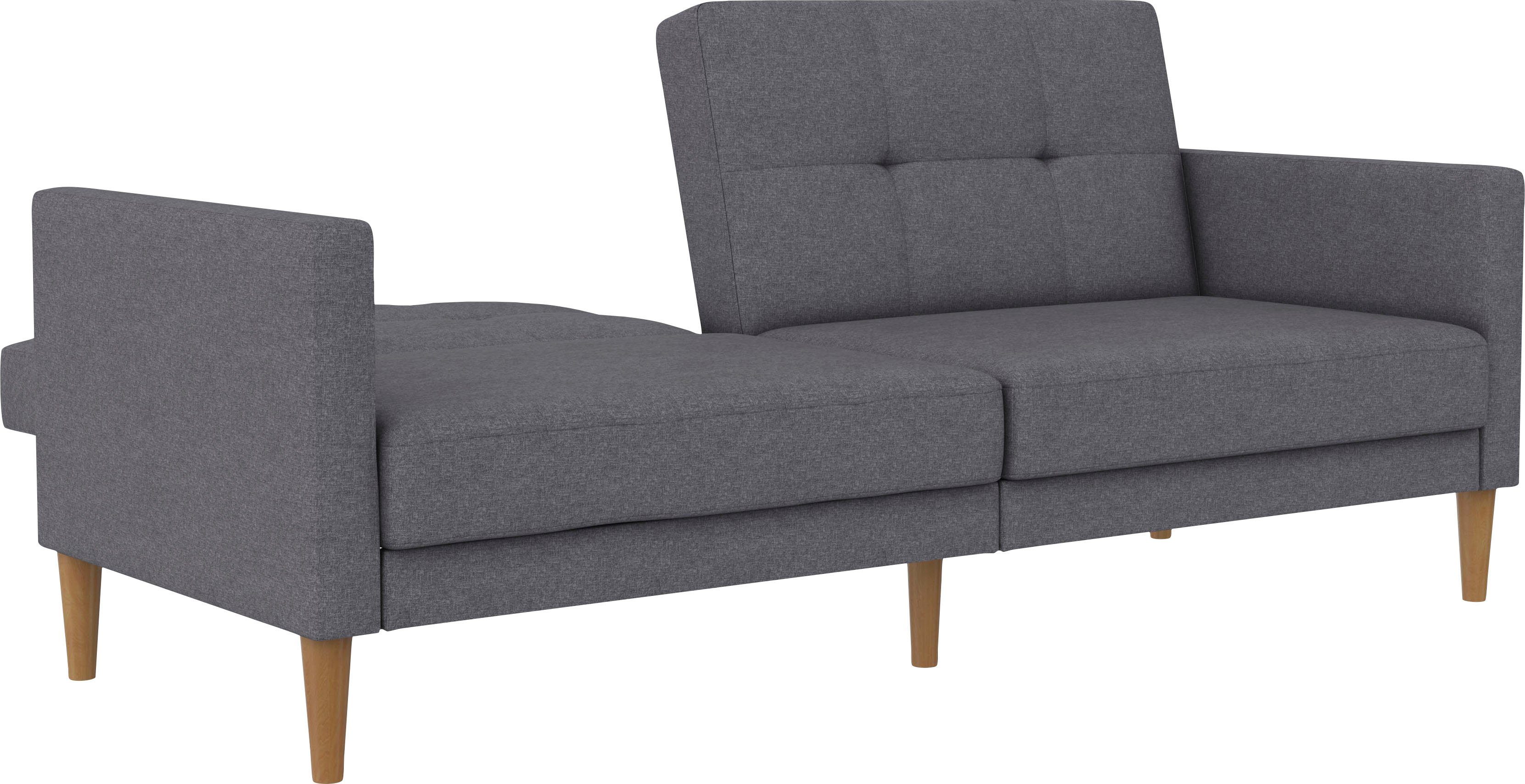 Dorel Home 3-zitsbank Lilly Bedfunctie, rugleuning 3-voudig verstelbaar, zithoogte 43 cm