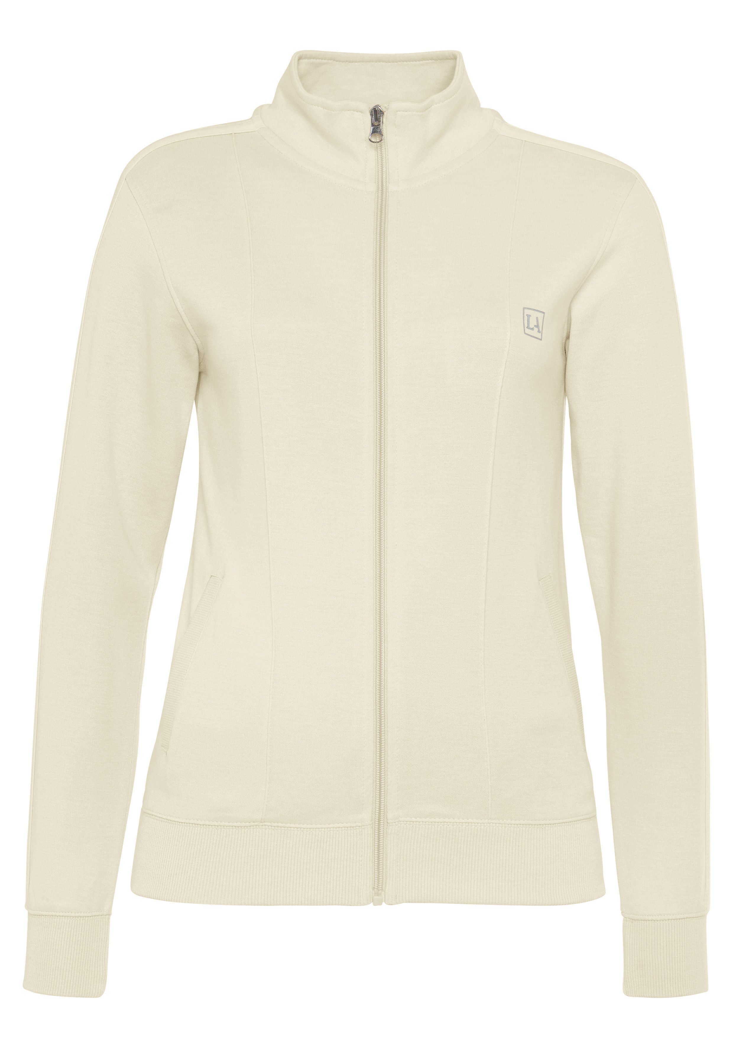 active by Lascana Sweatvest met contrasterend inzet