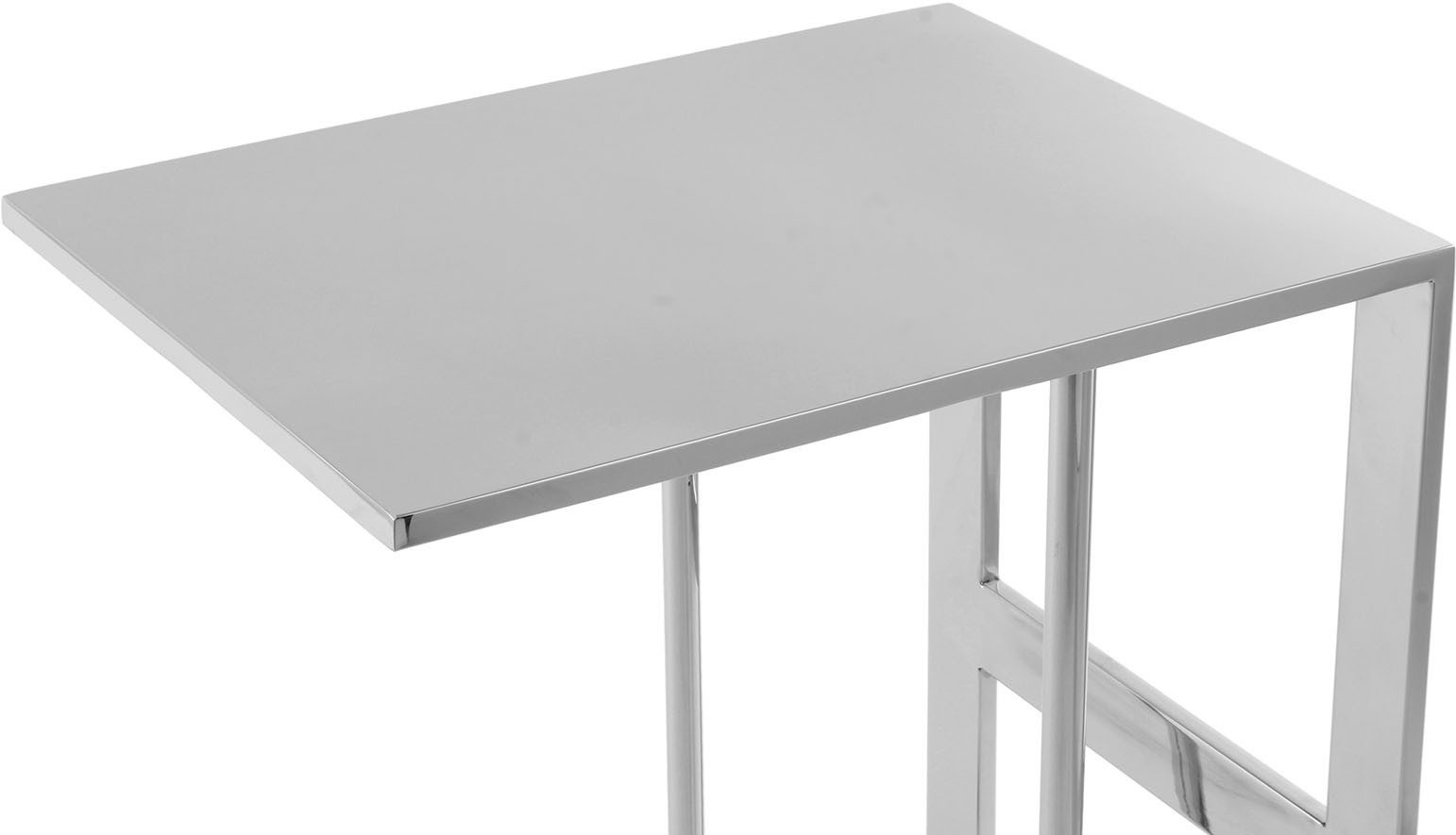 Kayoom Bijzettafel Sten 125, minimalistisch ontwerp, gemaakt van 100% RVS (1 stuk)
