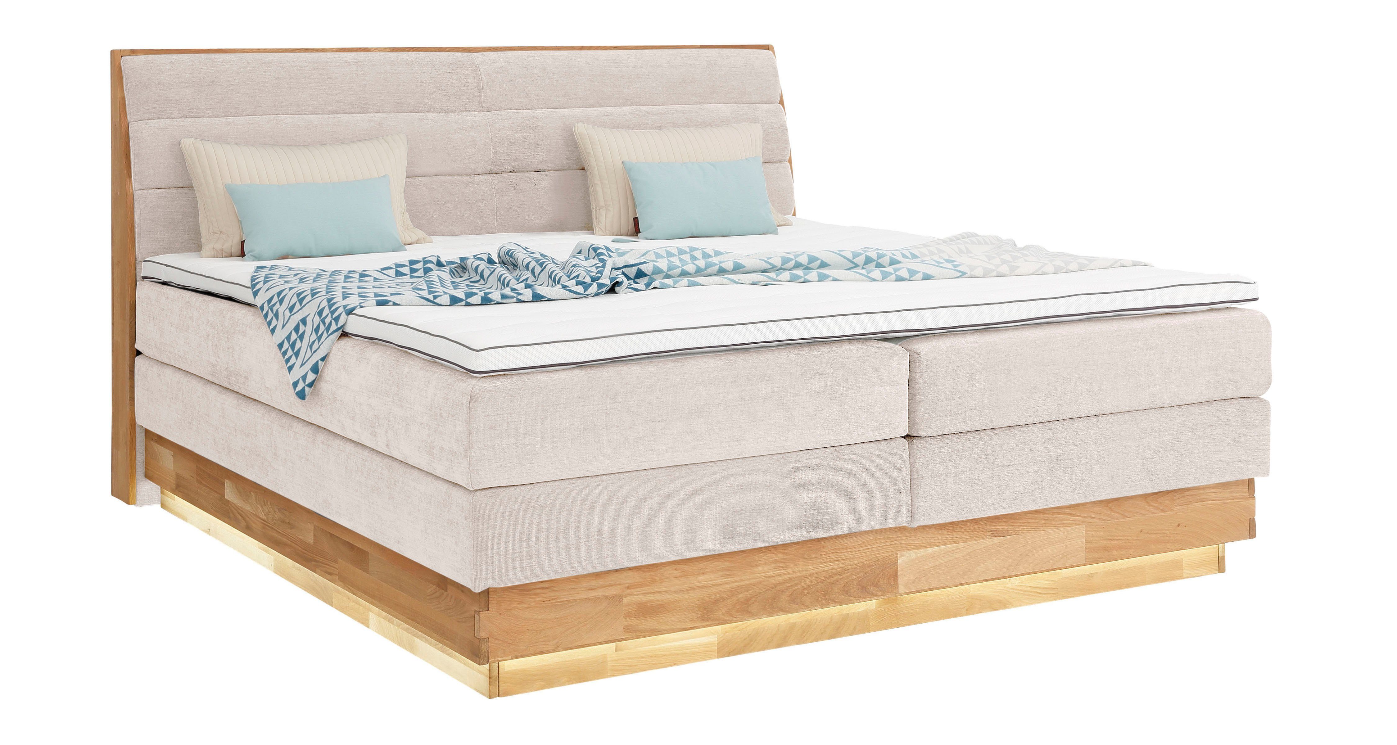OTTO products Boxspring Ledverlichting, met gecertificeerde, gerecyclede overtrekstoffen
