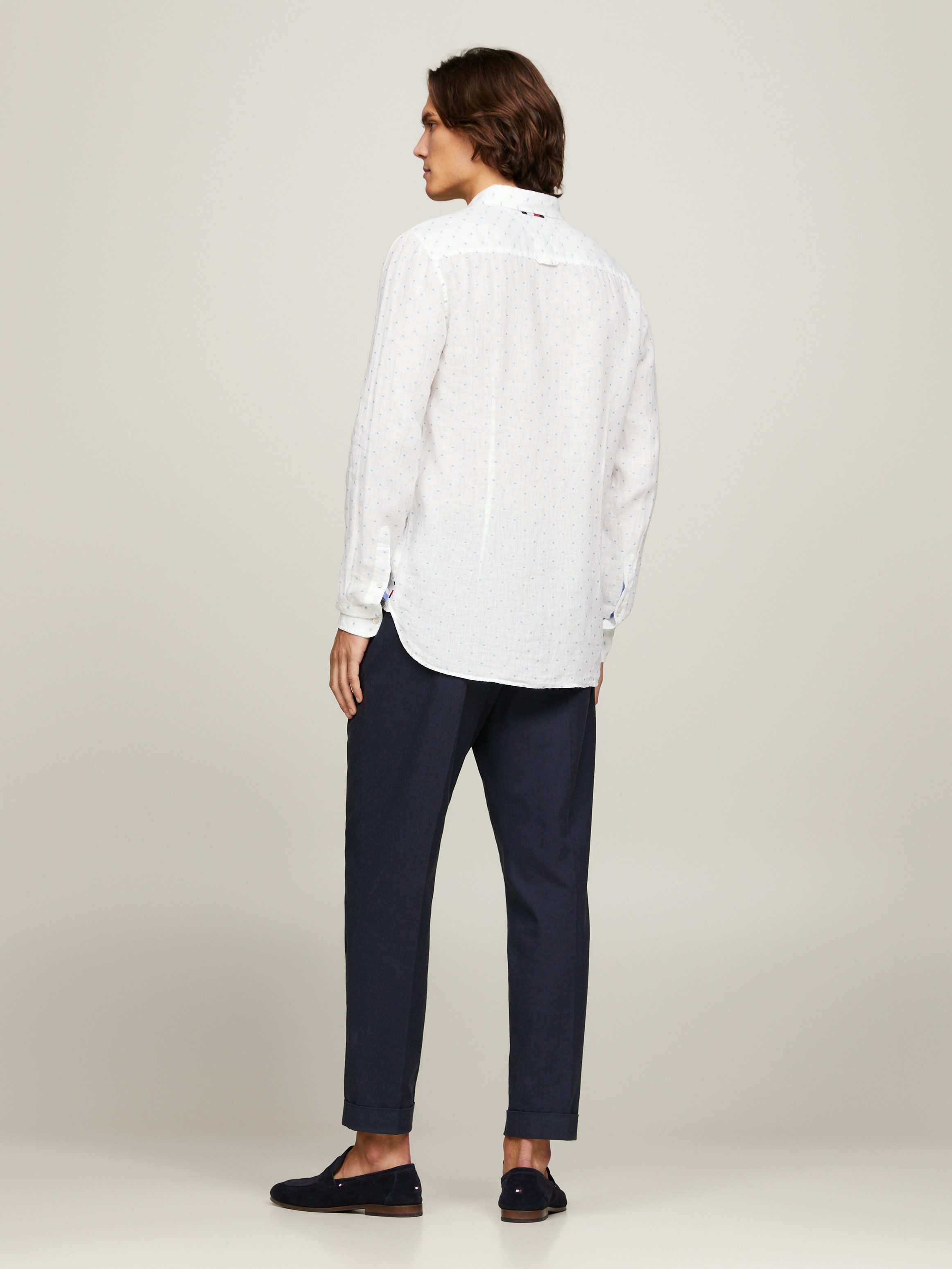 Tommy Hilfiger Overhemd met lange mouwen LINEN FIL COUPE SF SHIRT
