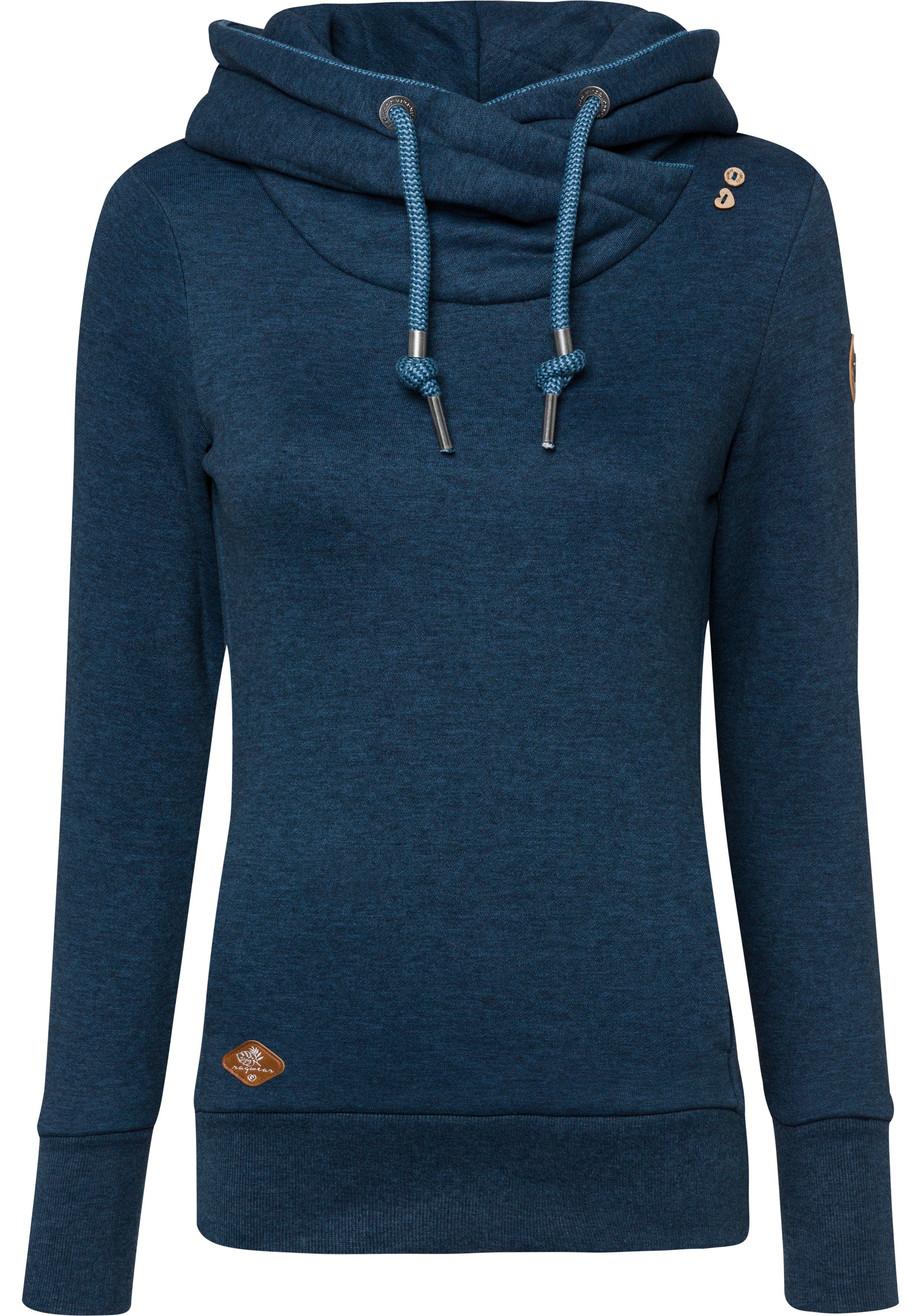 Ragwear Hoodie GRIPYBUTTON Sweater met rustieke koordaccenten