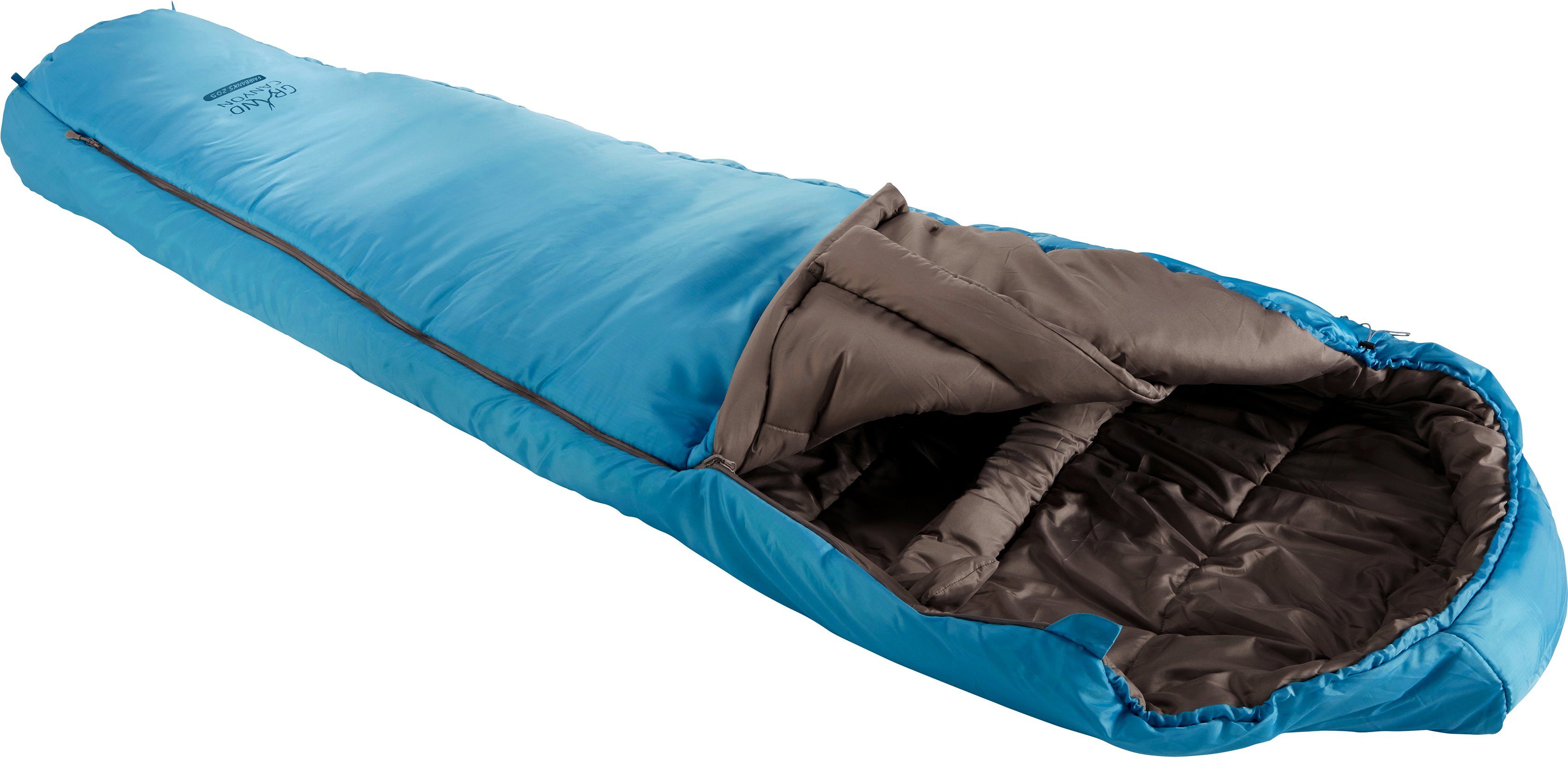 GRAND CANYON Mummieslaapzak Fairbanks (2-delig) slaapzakken maat 205 blauw