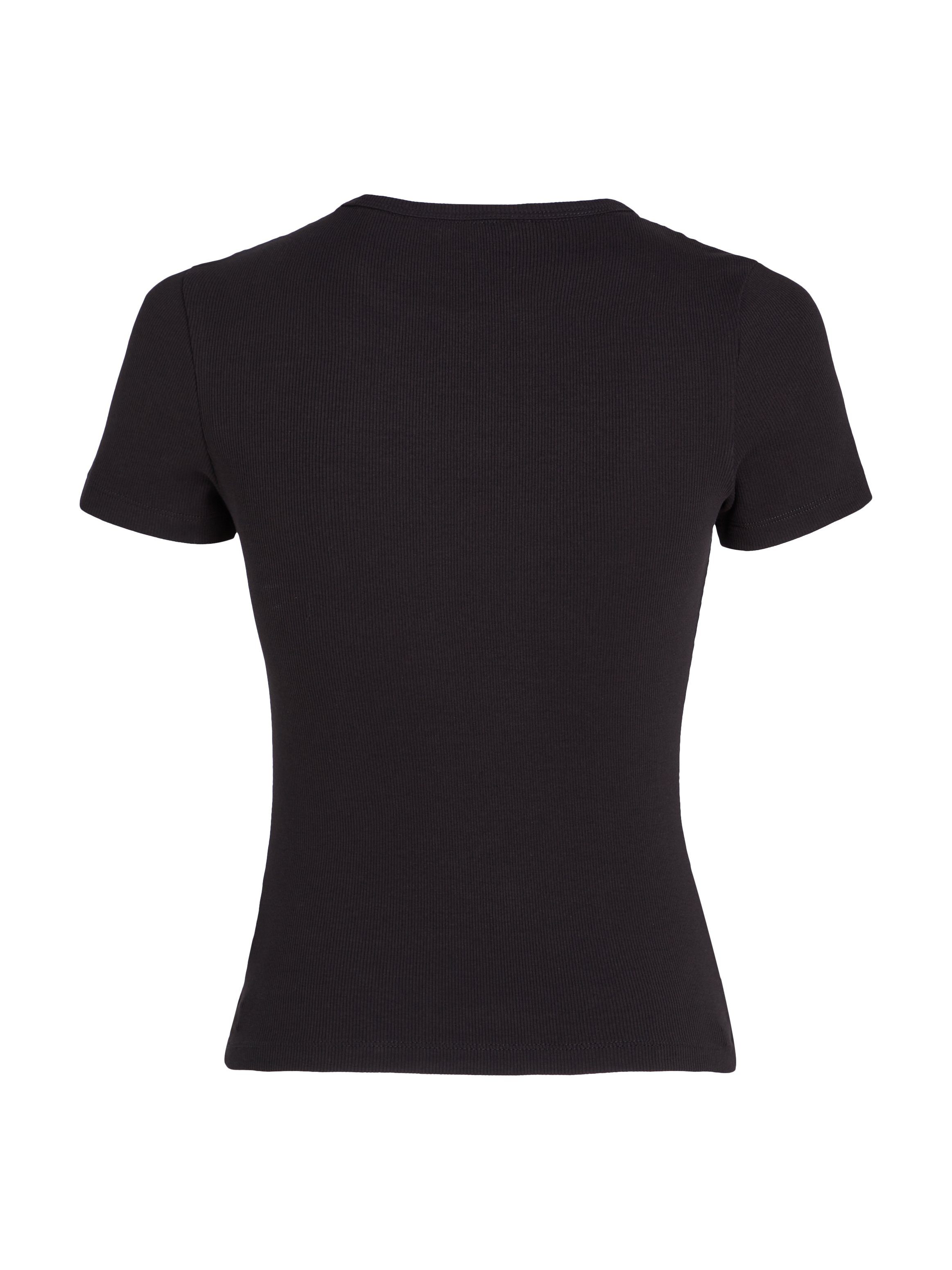 TOMMY JEANS Shirt met korte mouwen TJW SLIM BADGE RIB TEE