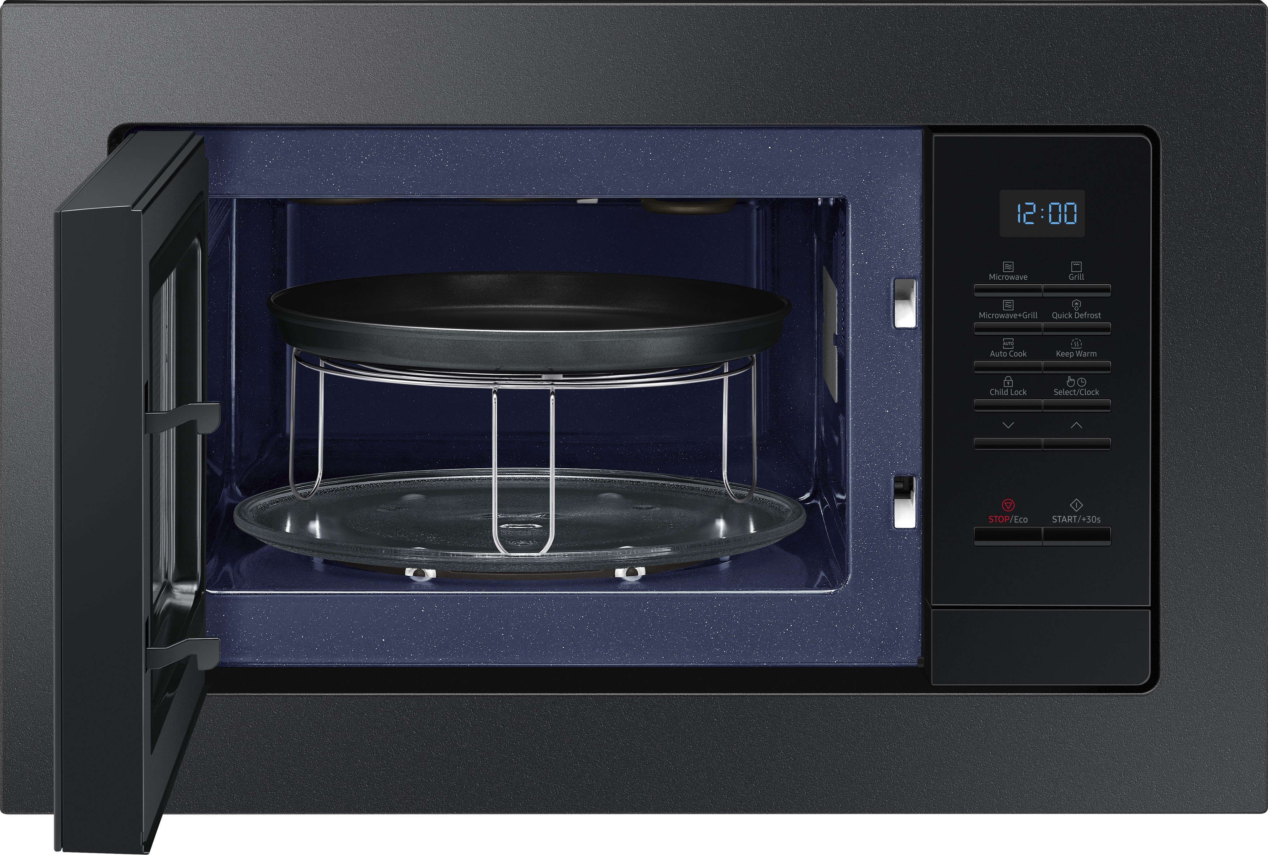Samsung Magnetron MG20A7013CB/EG Koken, bakken & grillen met onderhoudsvriendelijk keramisch emaille interieur