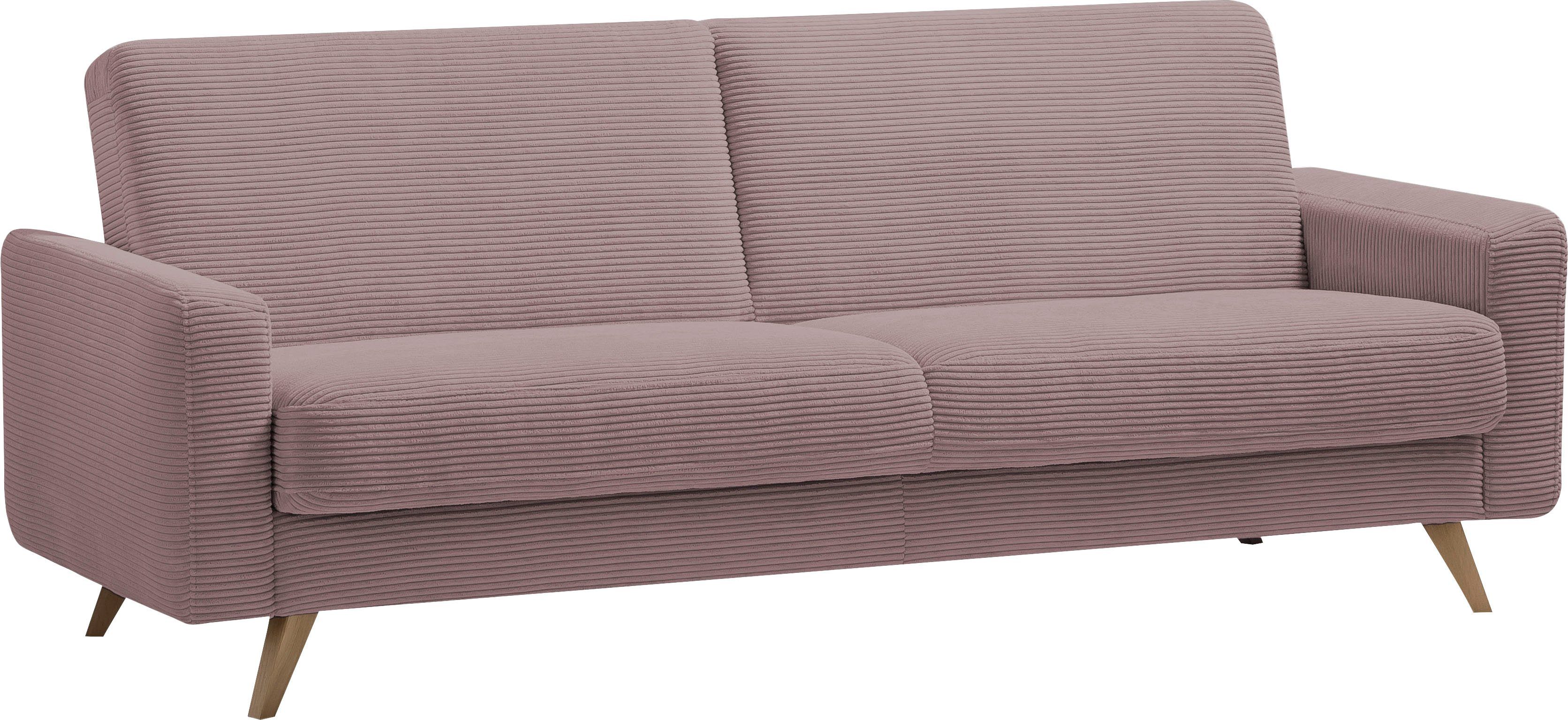exxpo - sofa fashion 3-zitsbank Samso, elegant en comfortabel, actuele cord bekleding, kantelbank