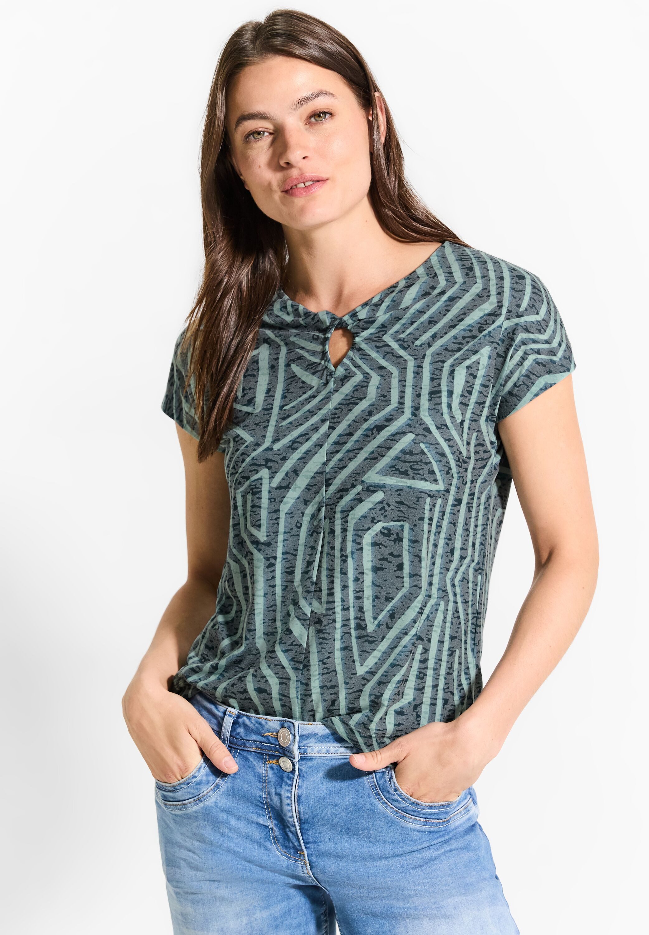 Cecil Shirt met print met print all-over