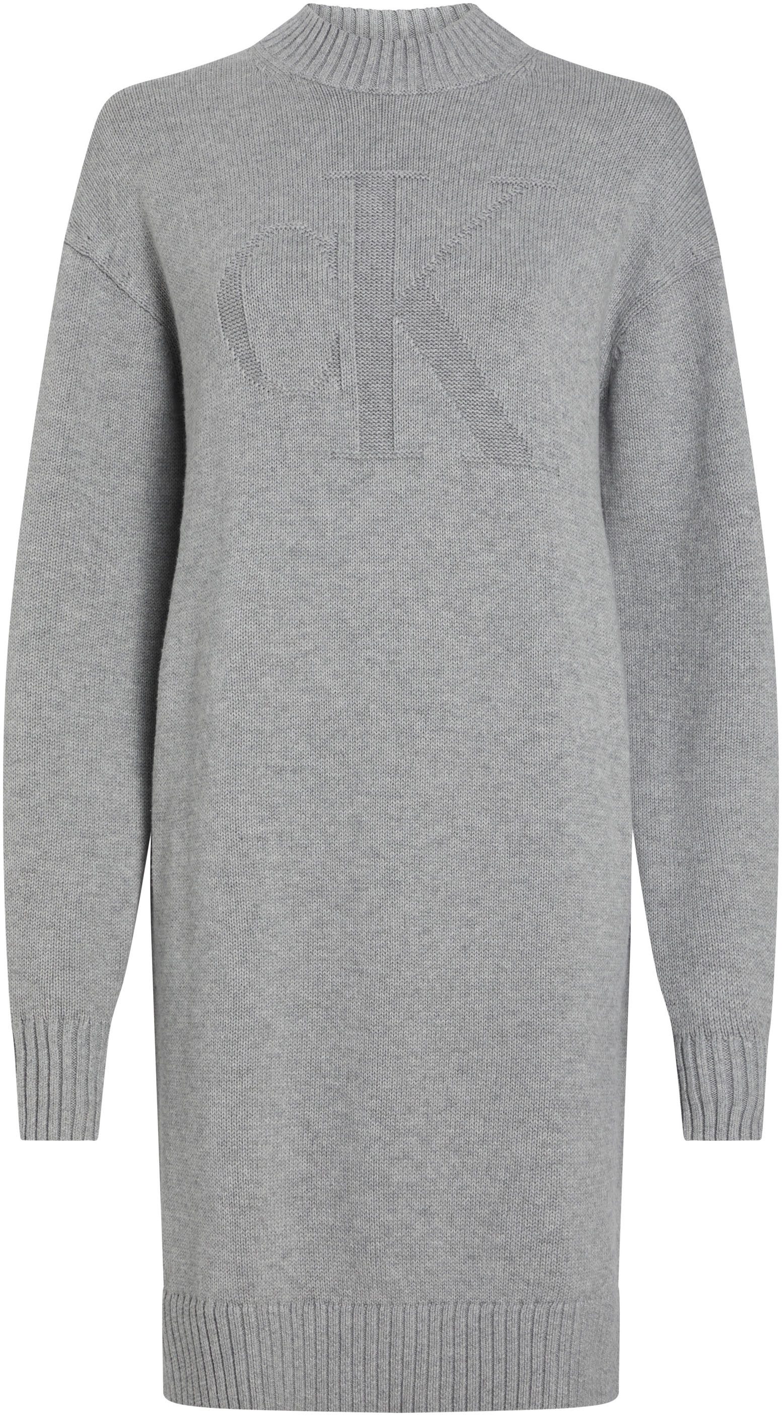 Calvin Klein Sweatjurk CK INTARSIA LOOSE SWEATER DRESS