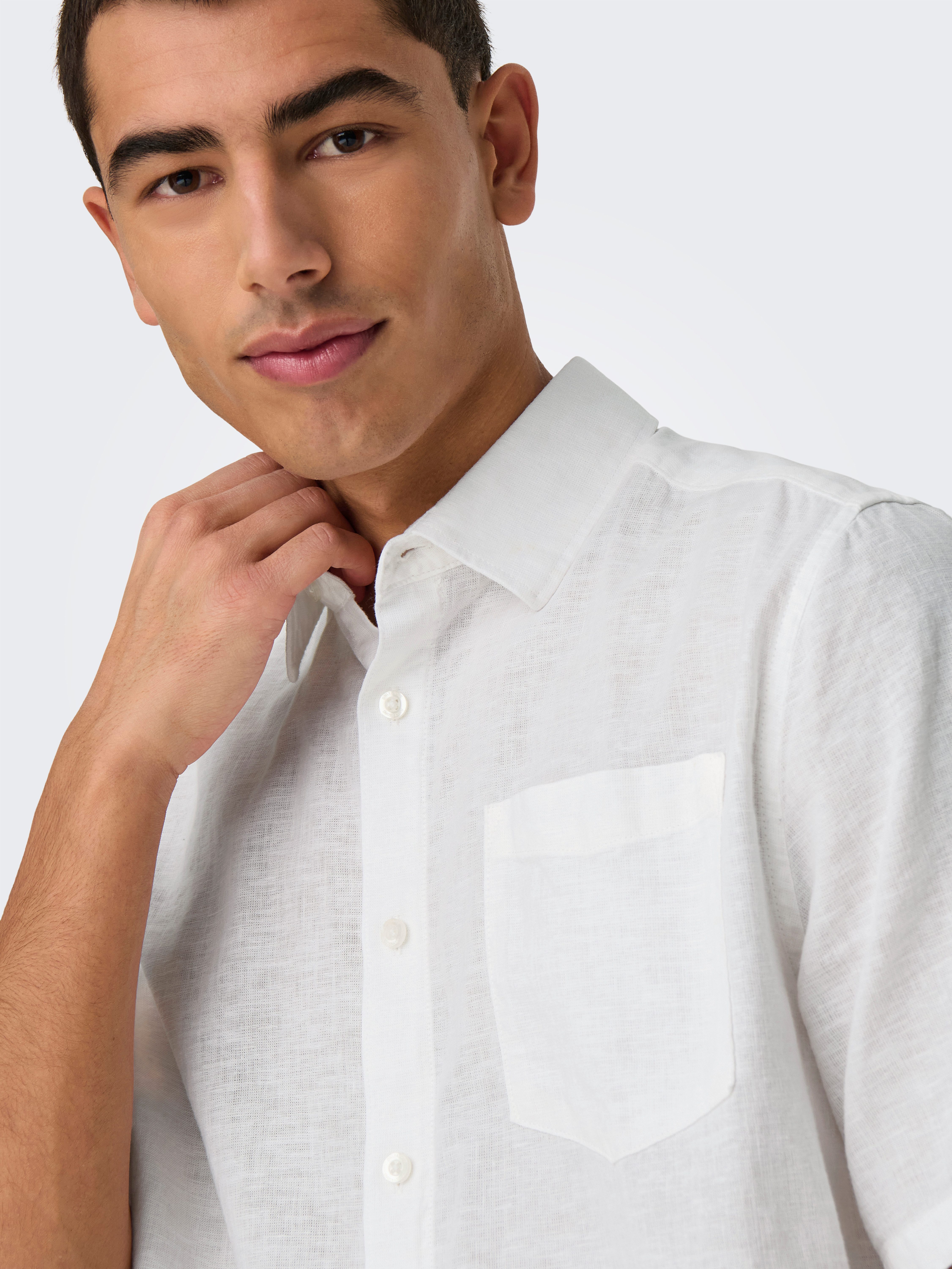 ONLY & SONS Overhemd met korte mouwen ONSCAIDEN LIFE REG SS 1 PKT SHIRT