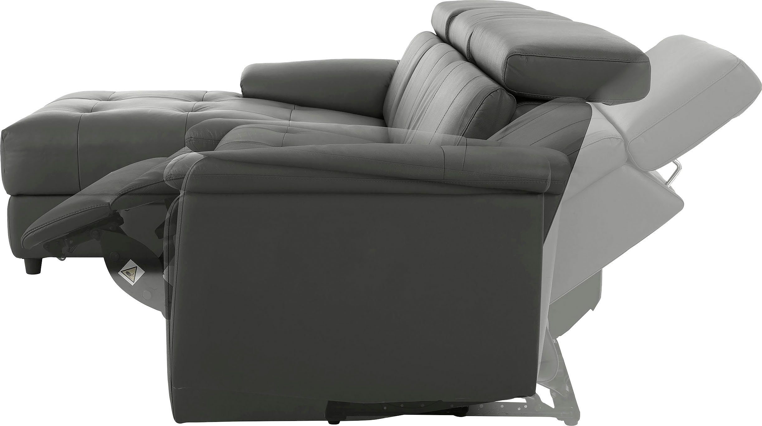 Home affaire Hoekbank Binado, L-vorm, met handmatige of elektrische relaxfunctie met usb-aansluiting