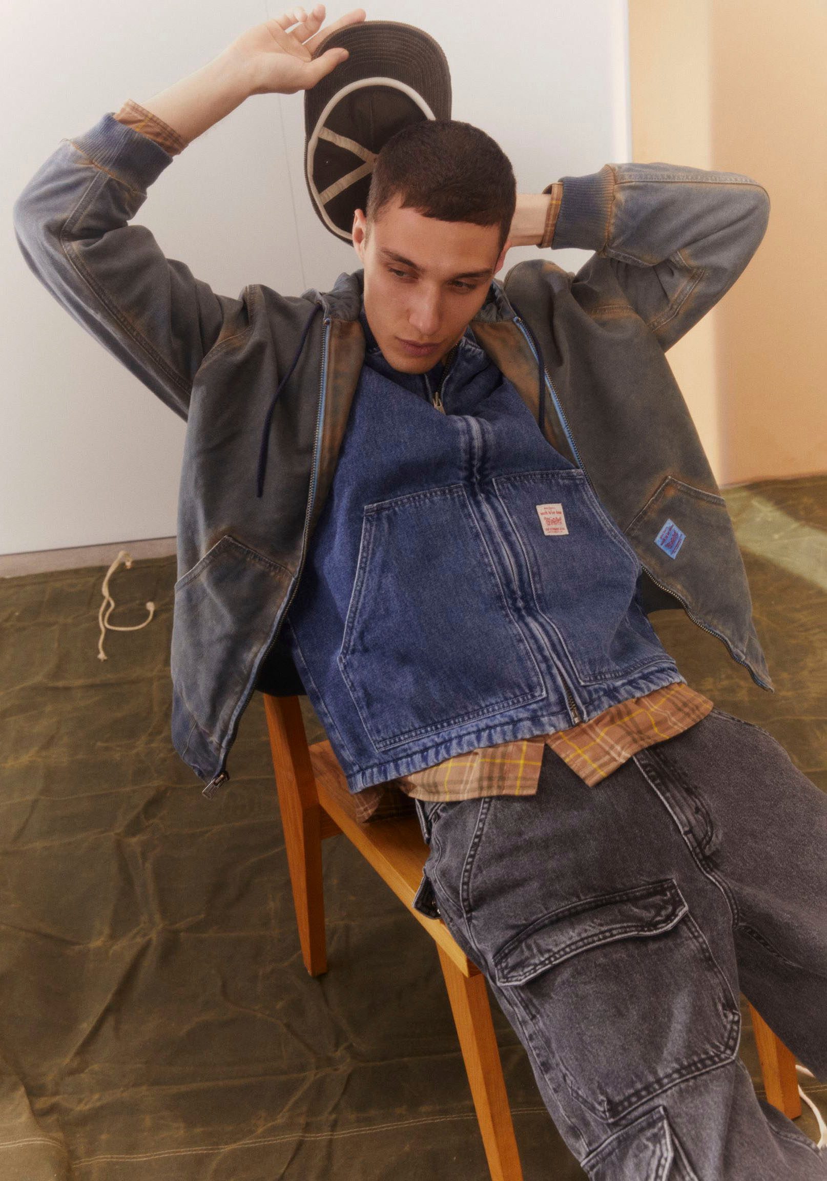 Levi's® Jeansgilet SANSOME met een ritssluiting