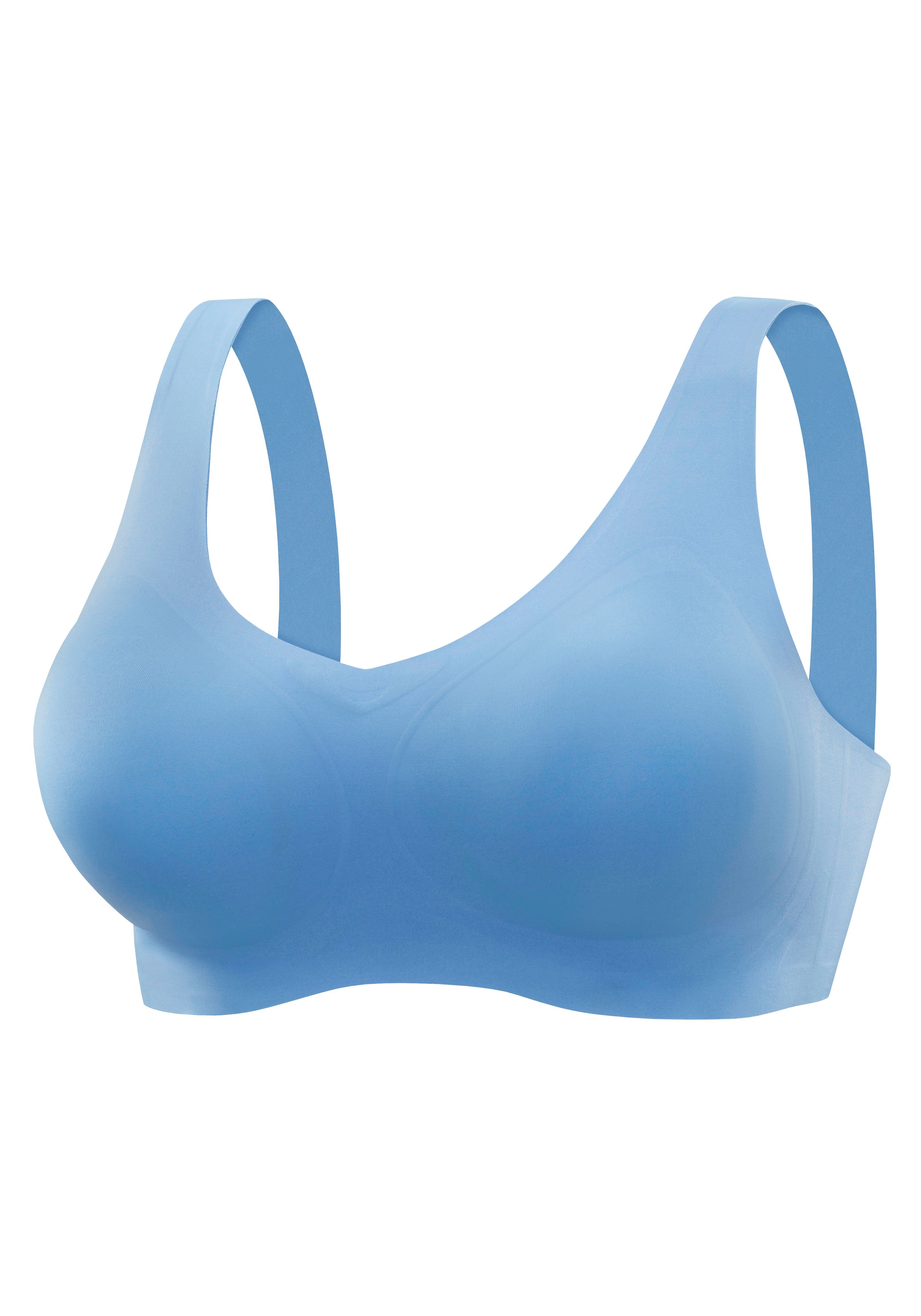 Nuance Bralette-bh SEAMLESS, zonder beugels, met geïntegreerd push-up kussen, Basic Lingerie