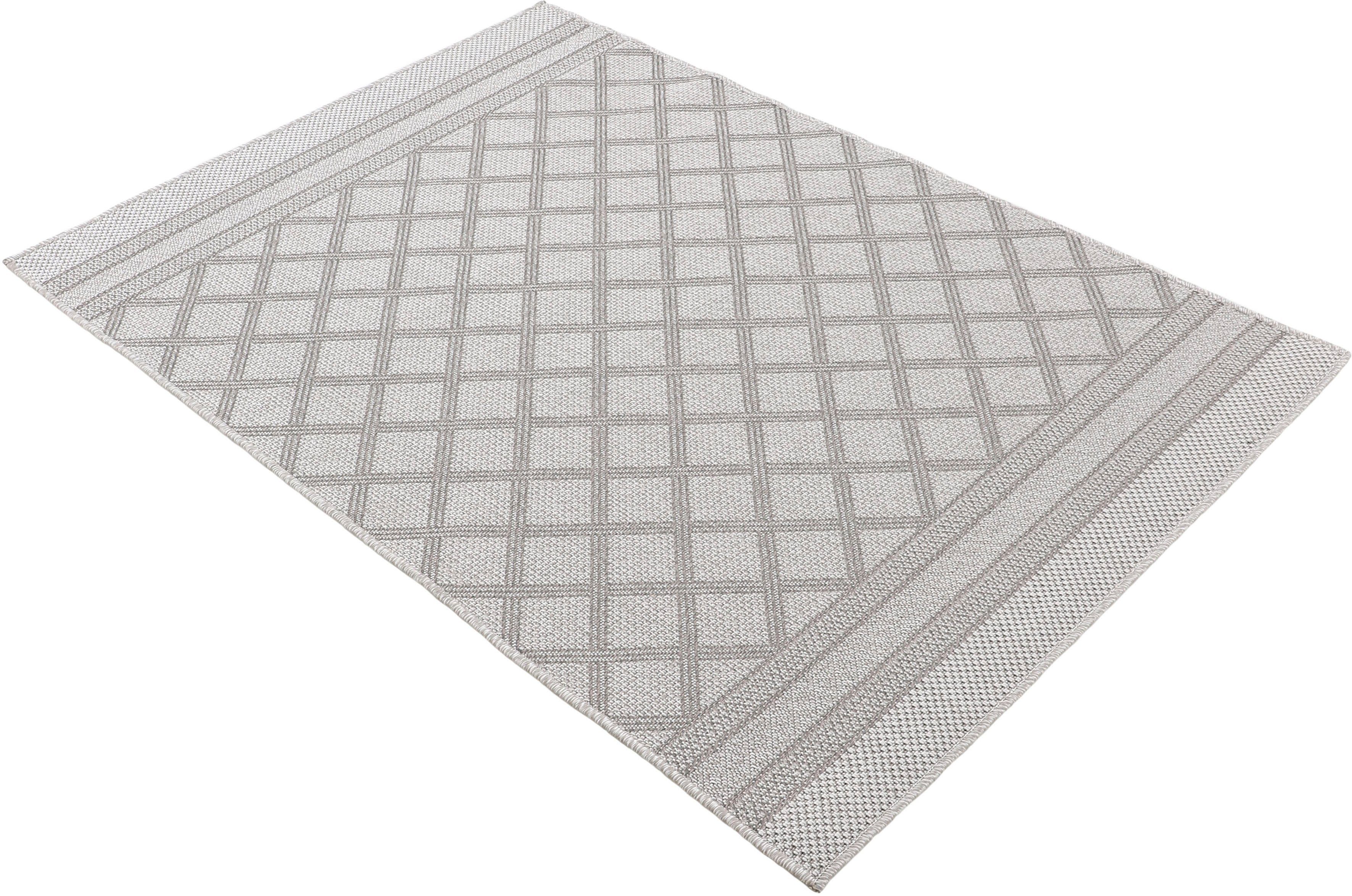 carpetfine Vloerkleed Boho 104 robust vlakweefsel, sisal look, uv-bestendig, buitenruimte