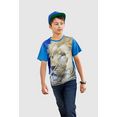 kidsworld t-shirt leeuw blauw