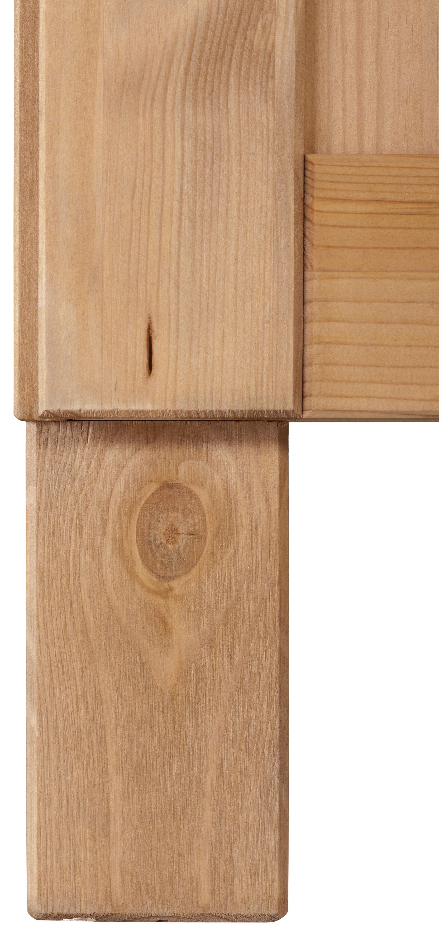 Home affaire Hoge kast Oslo 50 cm breed, in 2 diepten, 2 deuren, 1 lade, van massief grenen