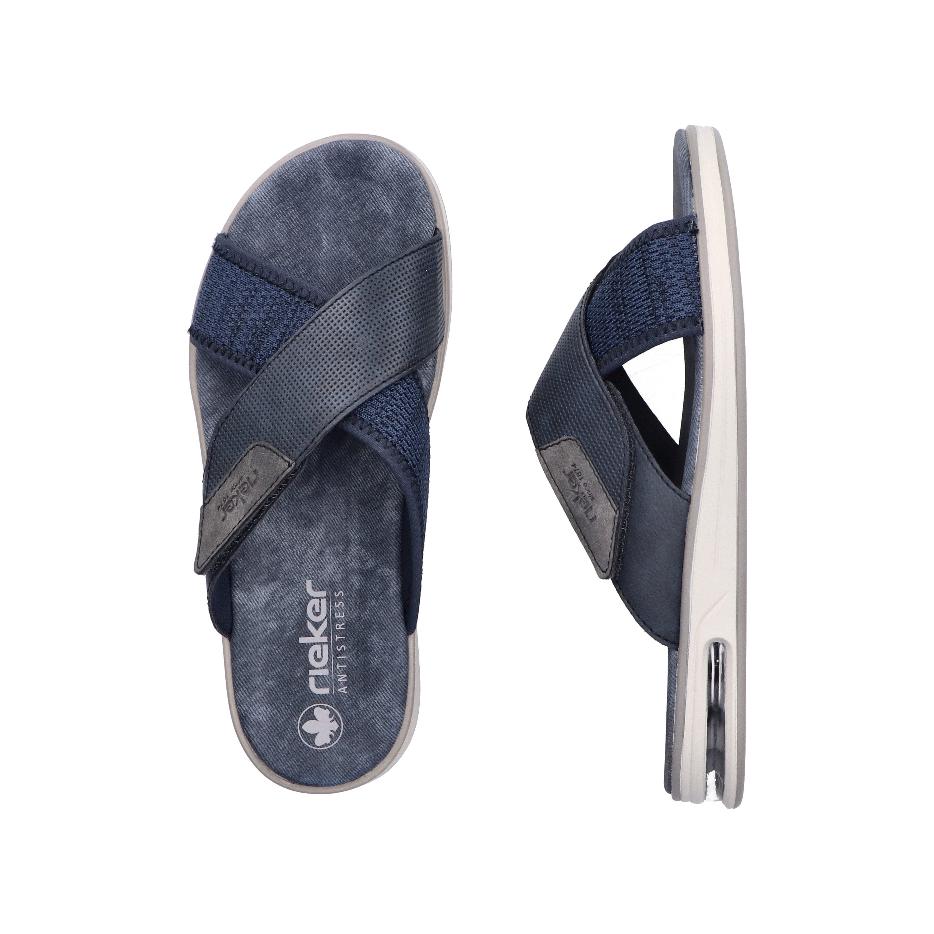 Rieker Slippers , zomerschoen, strand schoen, slippers, huisschoen met klittenband