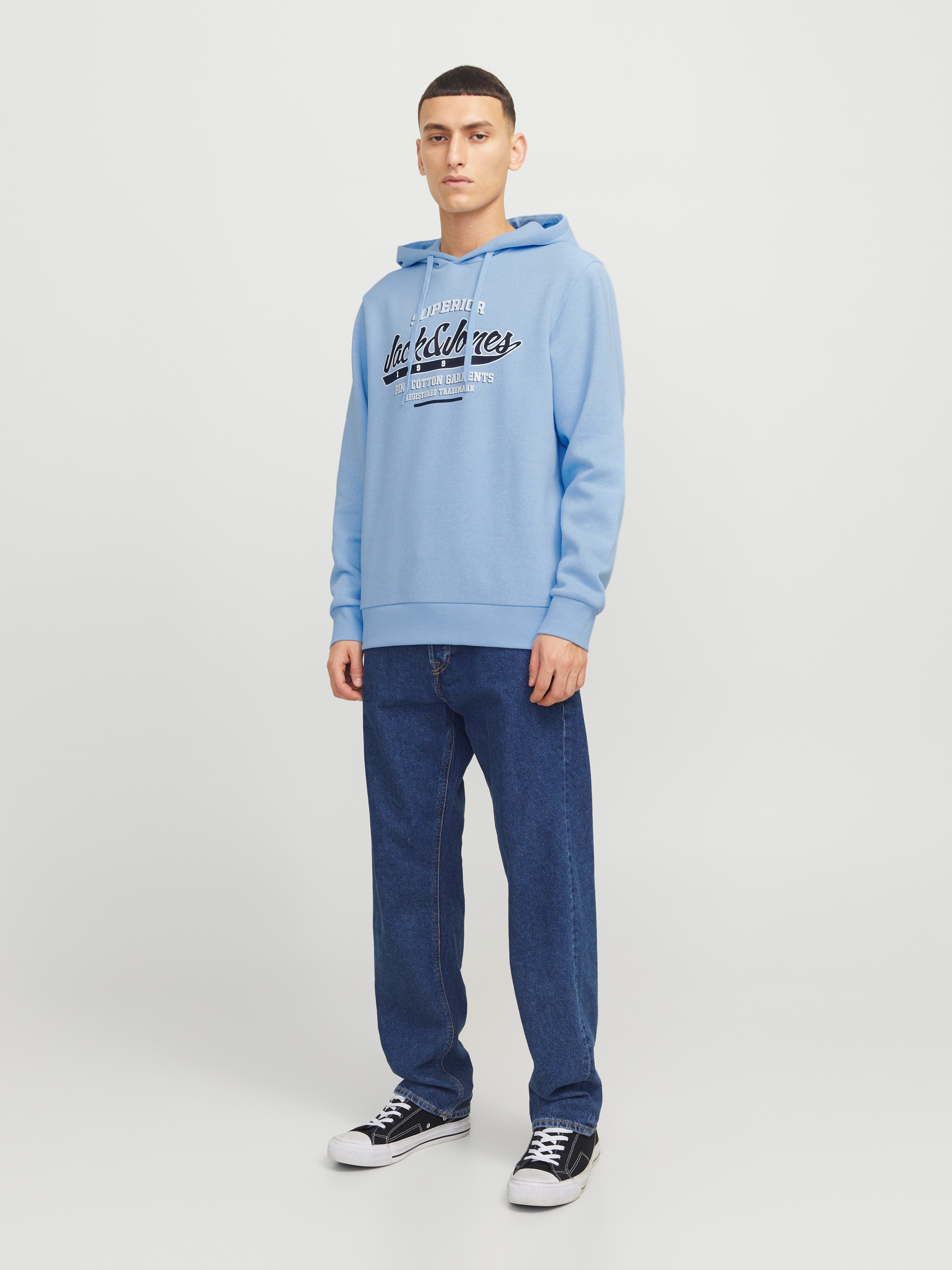Jack & Jones Hoodie JJELOGO SWEAT HOOD 2 COL 24/25 NOOS
