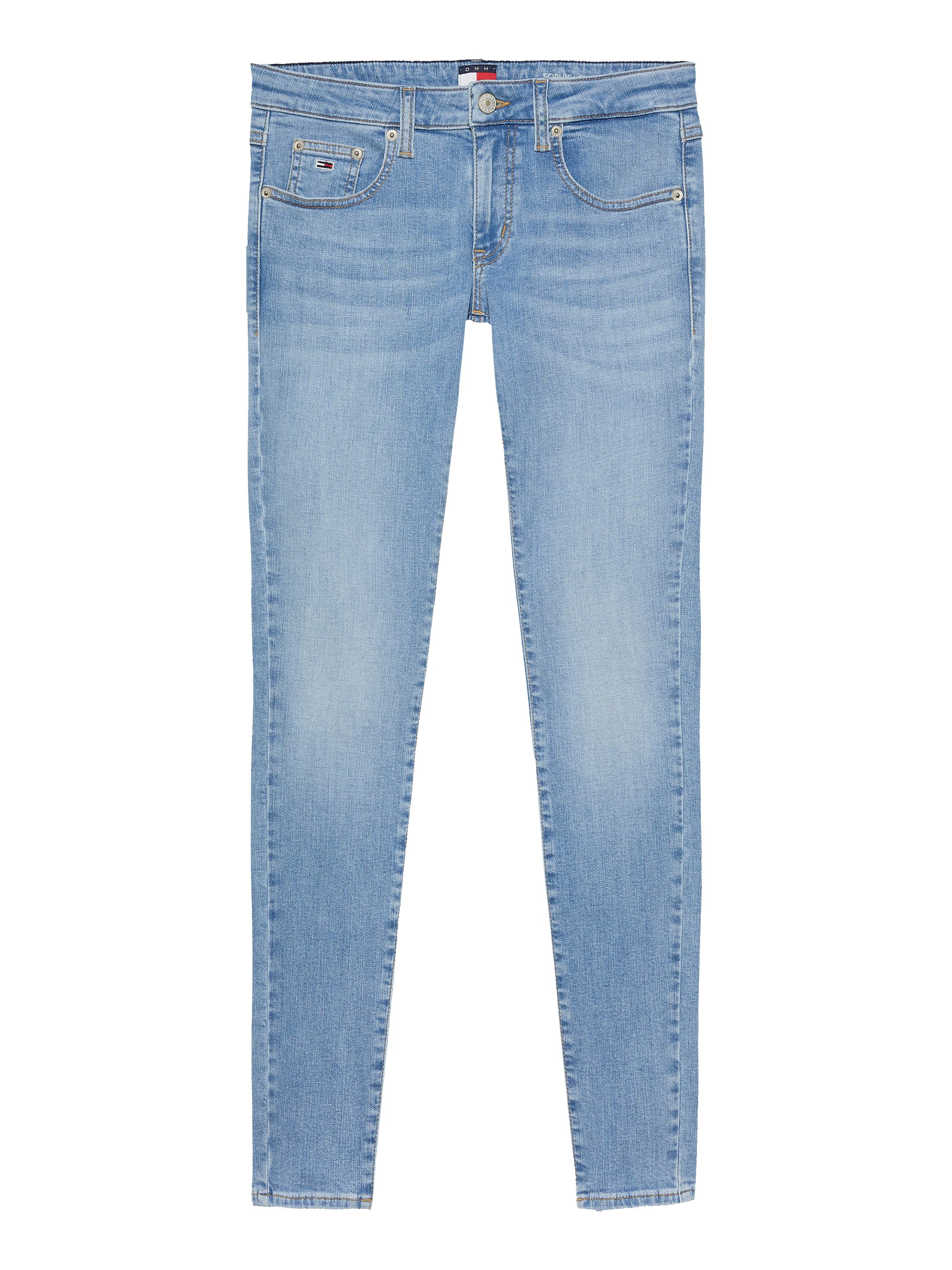 TOMMY JEANS Skinny fit jeans Sophie Low Waist Skinny met logo-badge, in enkel-lengte
