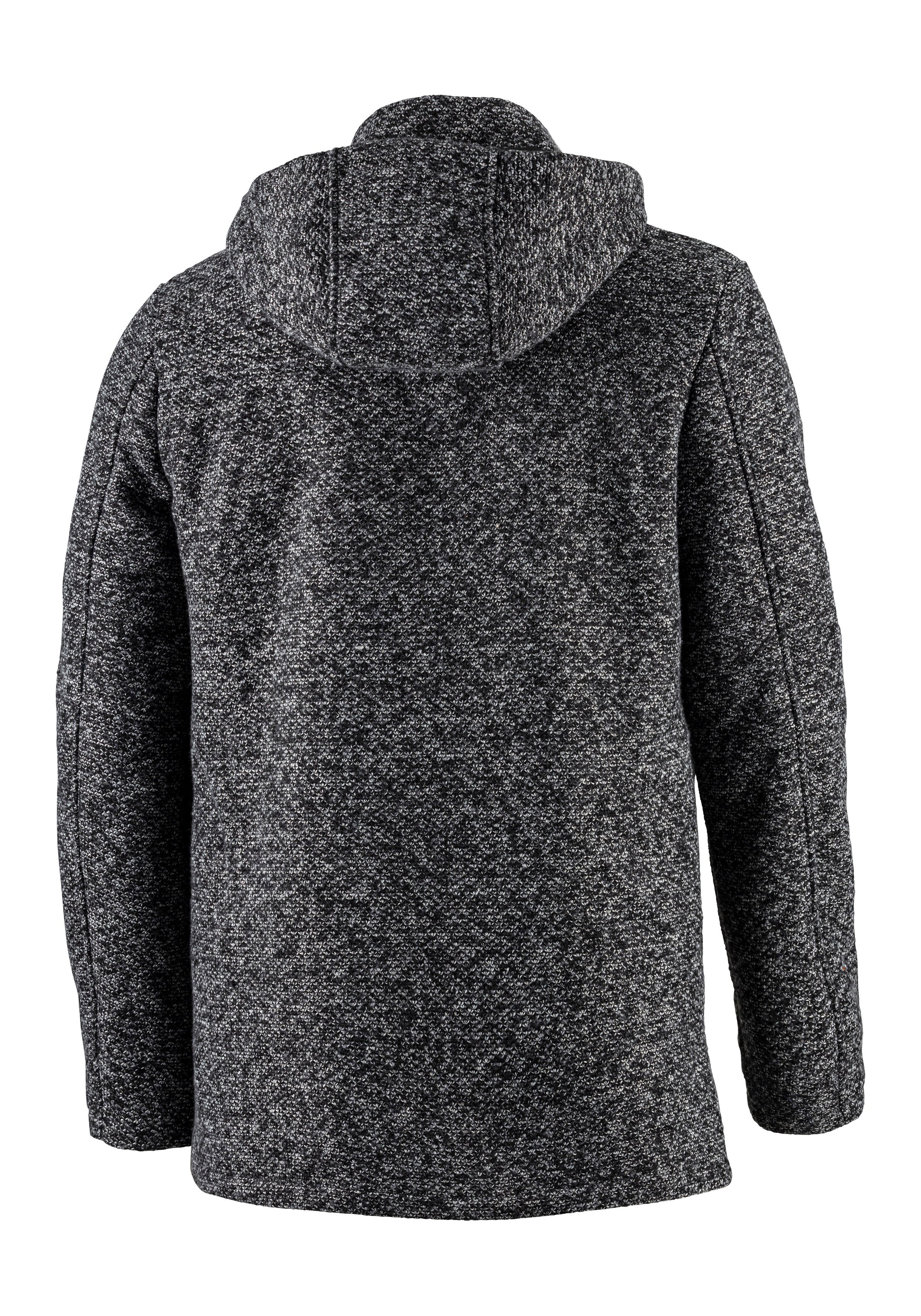 John Devin Gebreide jas in tweed-look