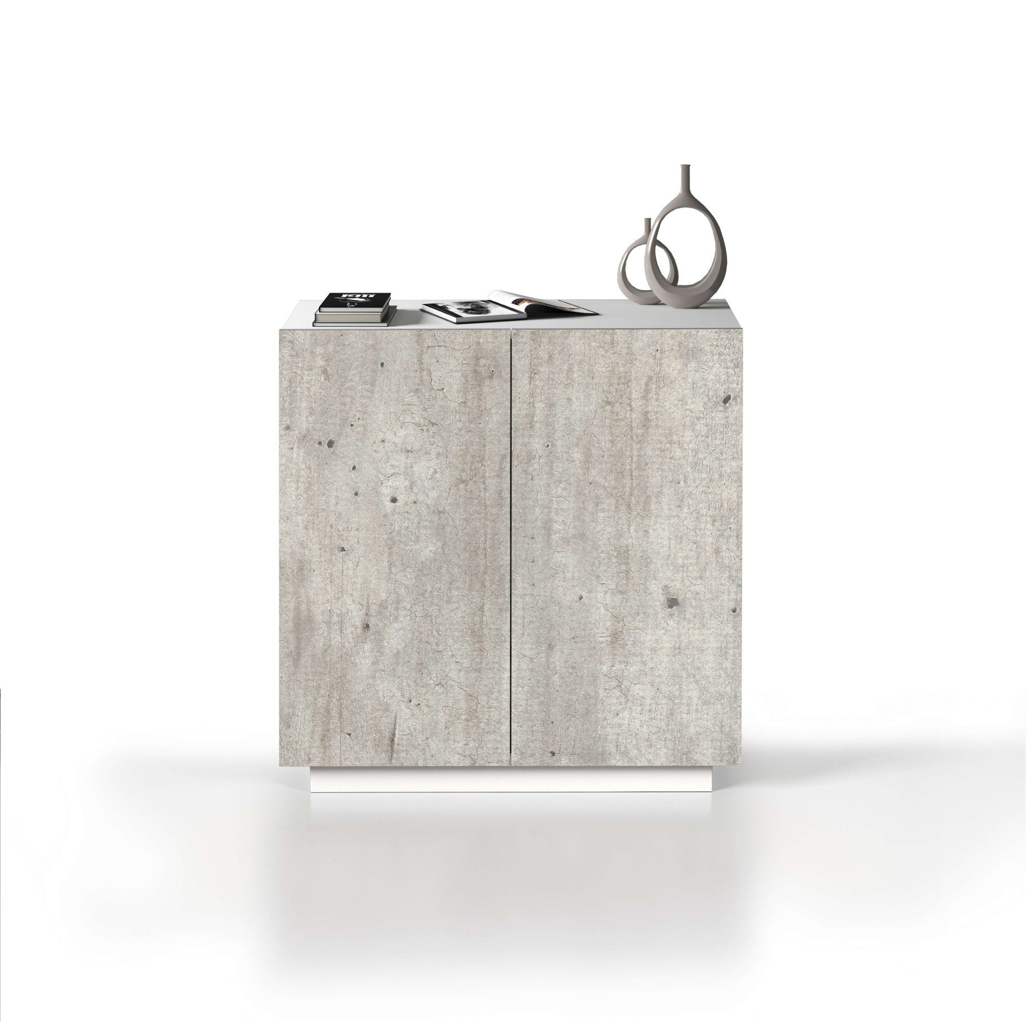 INOSIGN Archiefkast Coro, Multifunctionele kast, Bureaukast met 2 deuren & verstelbare legplanken, hoogte 86 of 166 cm, made in italy