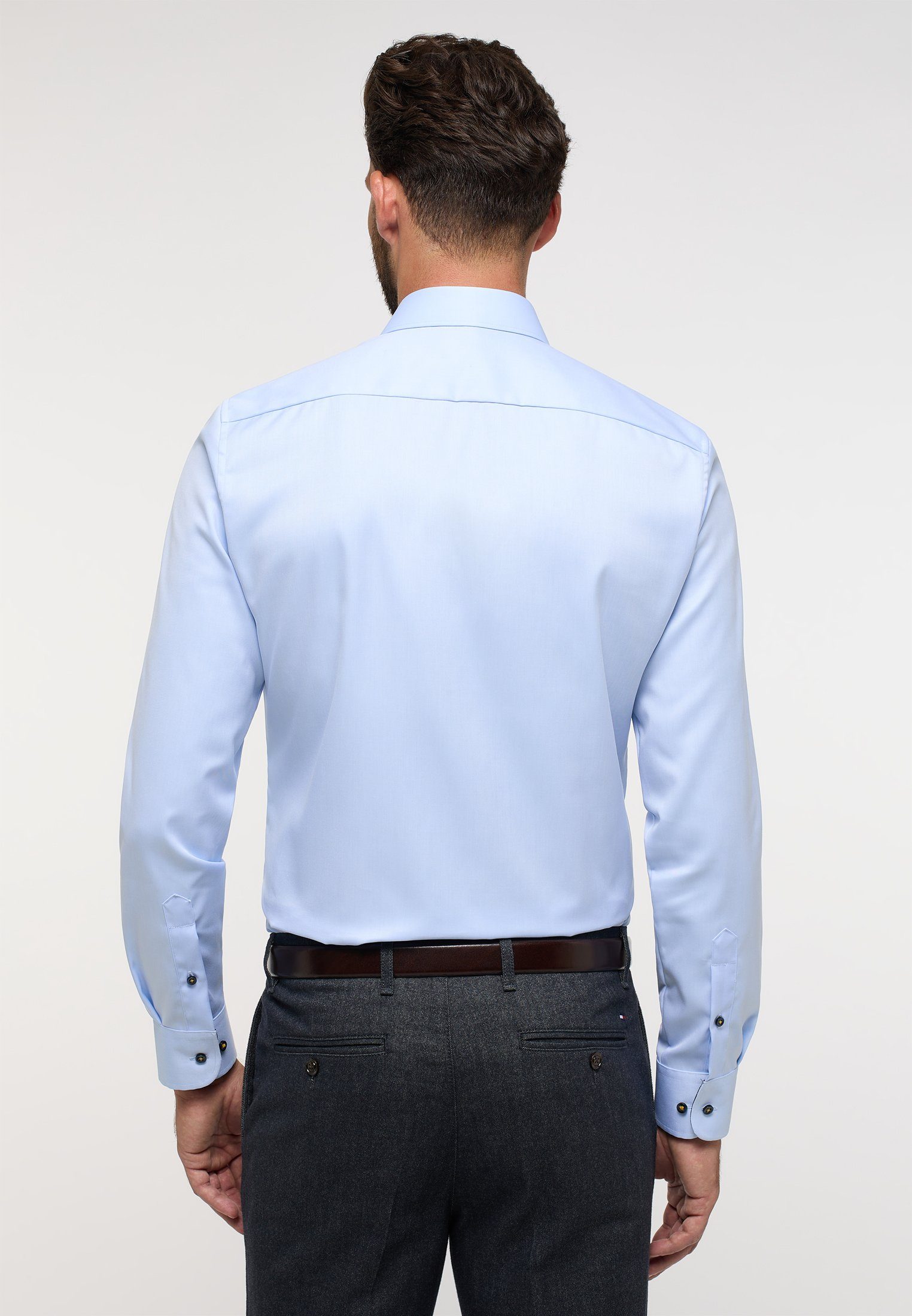 Eterna Overhemd met lange mouwen Slim fit NON IRON (strijkvrij)