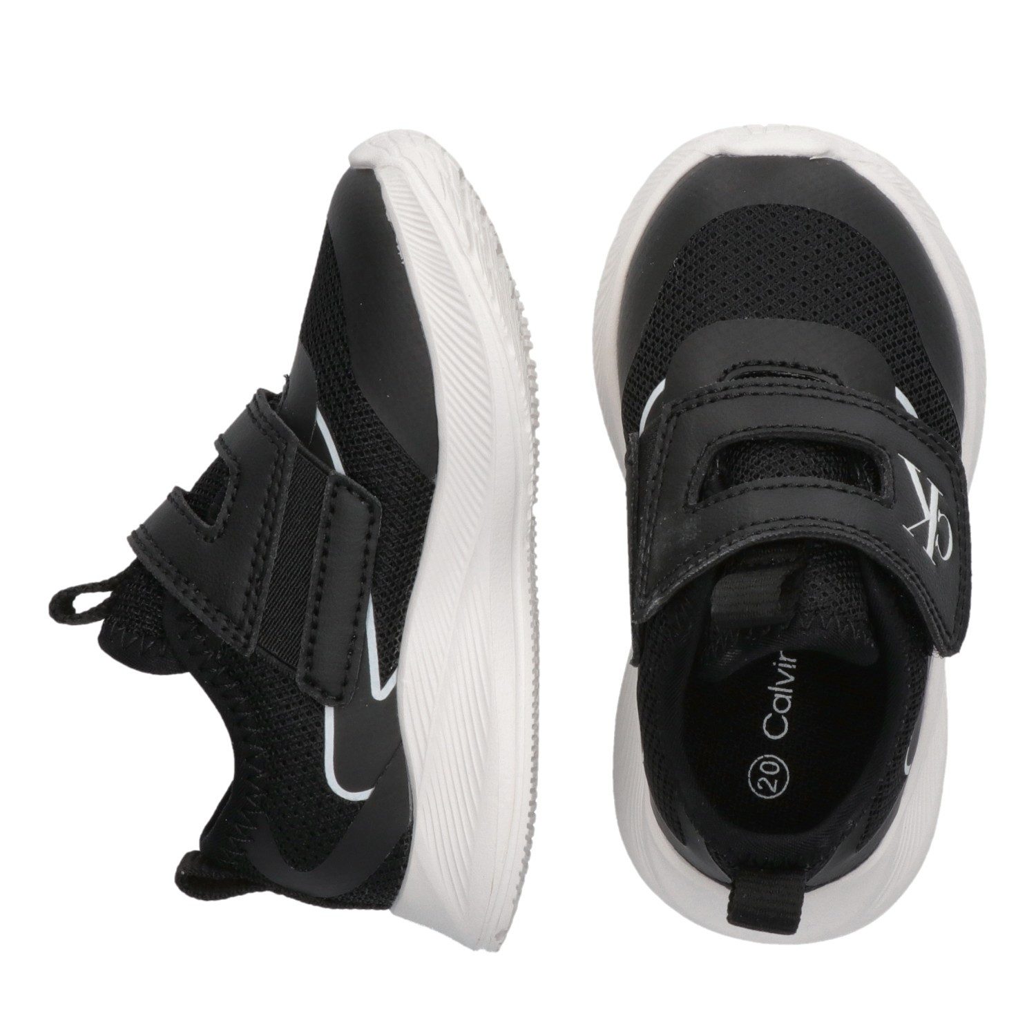 Calvin Klein Sneakers , chunky sneaker, klittenbandschoen, vrijetijdsschoen met logo versierd