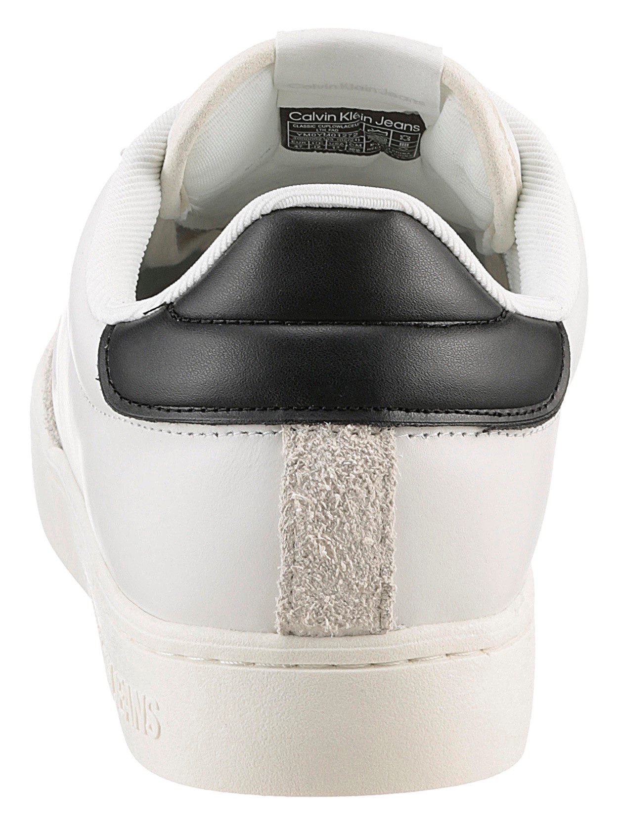 Calvin Klein Sneakers CLASSIC CUPLOW LACEUP LTH FAD basket sneakers, veterschoen, vrijetijdsschoen met zachte schaprand