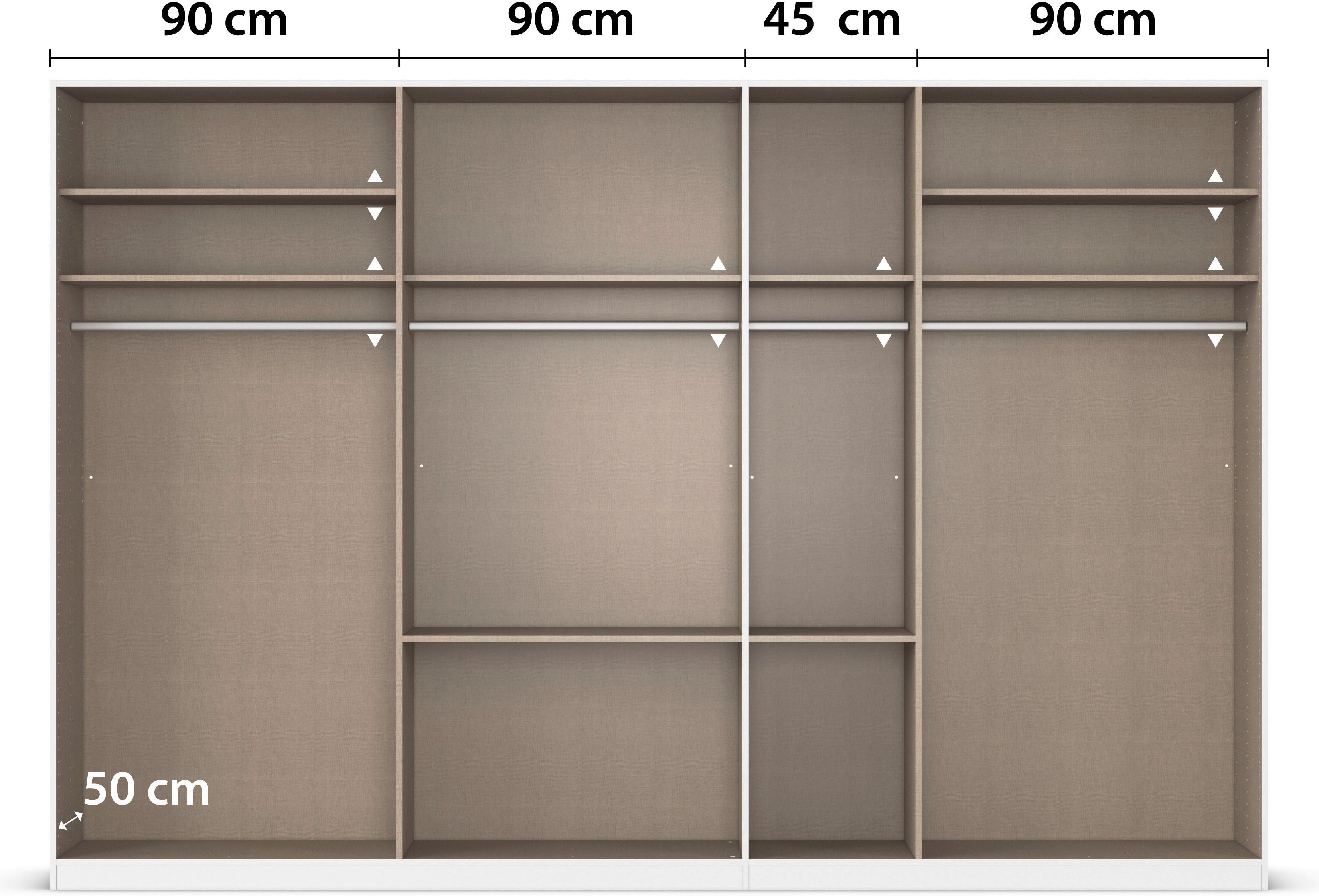 rauch Draaideurkast Kledingkast kast garderobe AGORDO met decor- of hoogglansfront