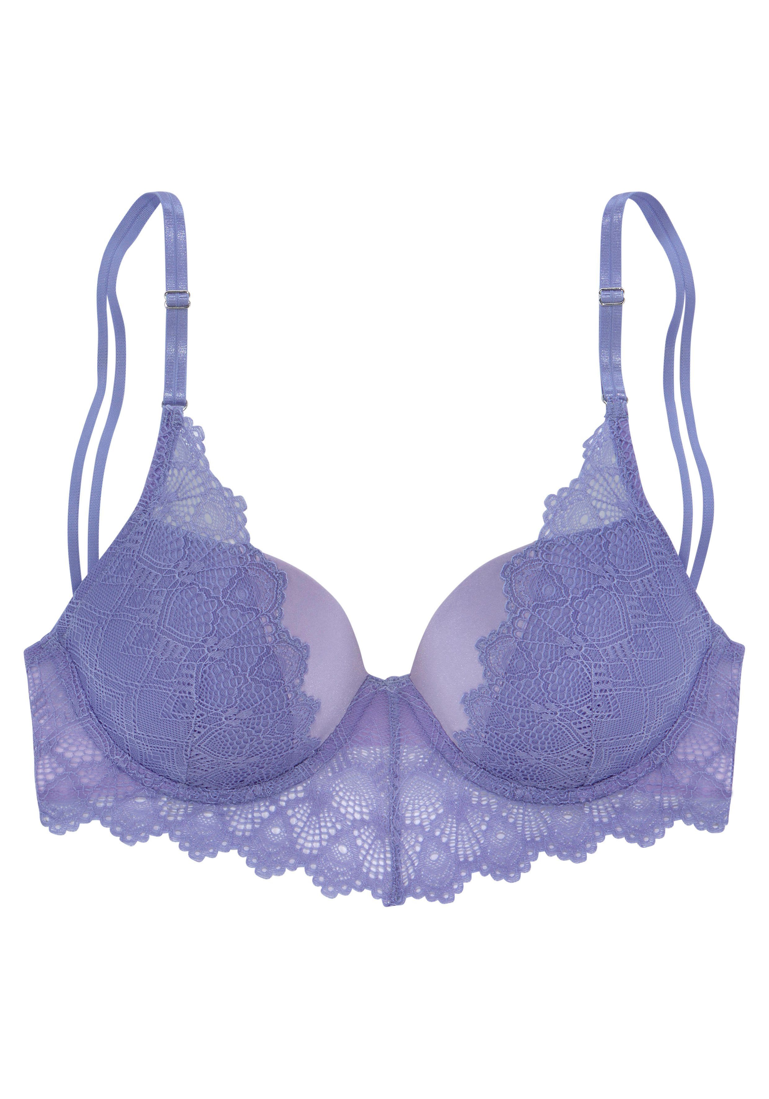 s.Oliver RED LABEL Beachwear Push-up-bh Elise van modieuze punt, dessous