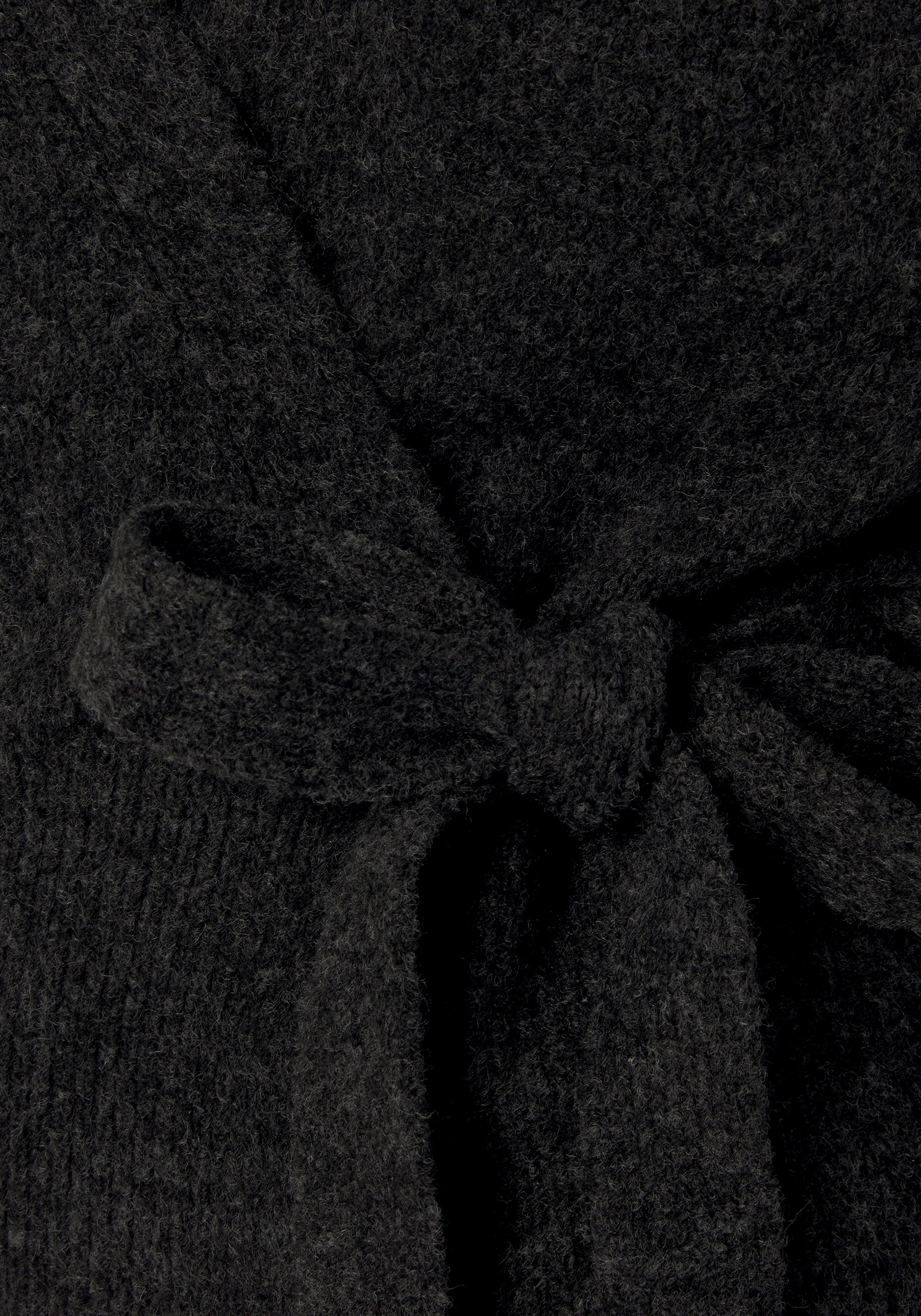 Lascana Wikkelvest - Vest met bindstrik met brede ribband, loungewear