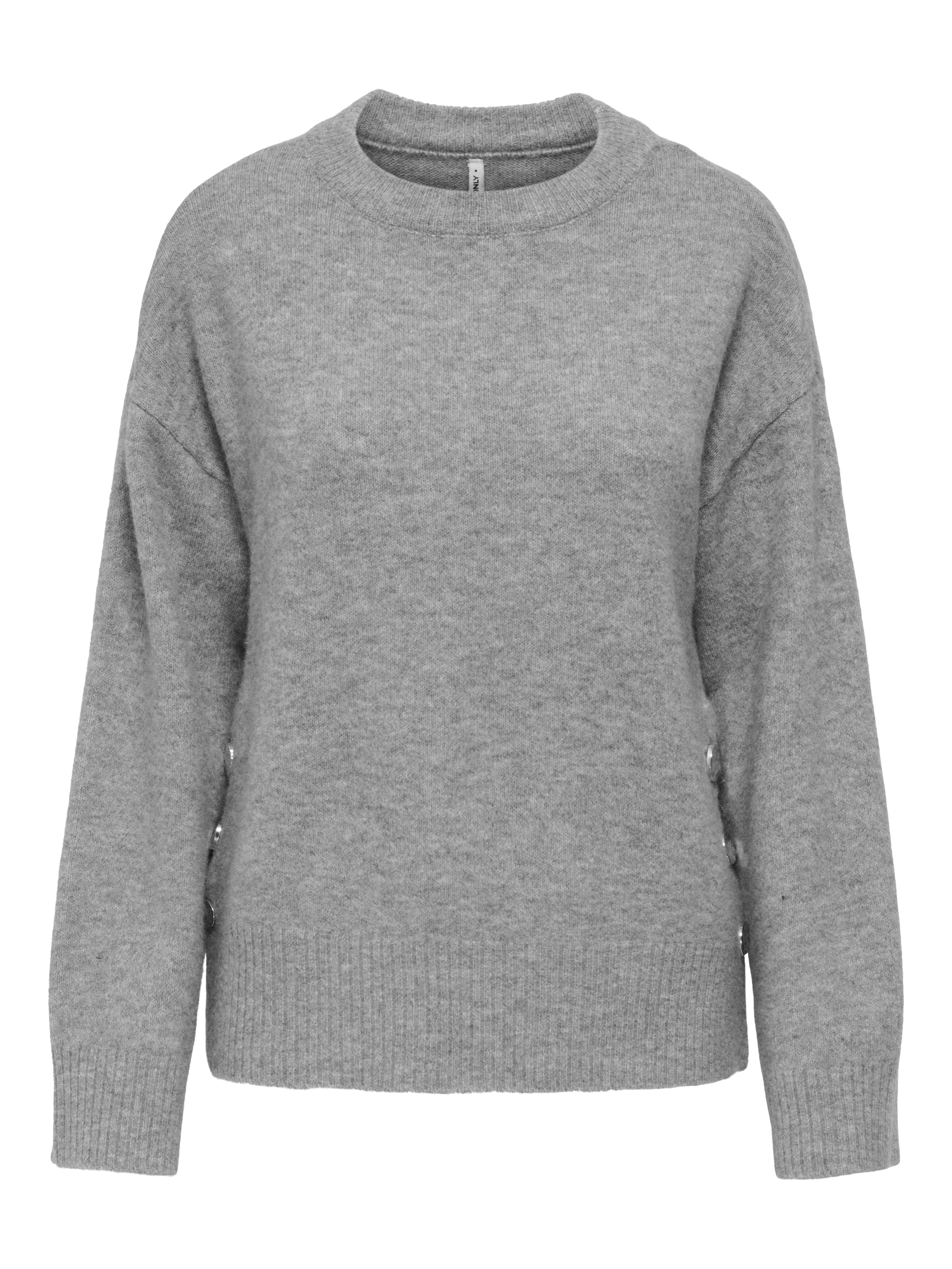 Only Gebreide trui ONLRENE LIFE LS BUTTON O-NECK CC KNT
