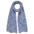 j.jayz modieuze sjaal animal-look blauw