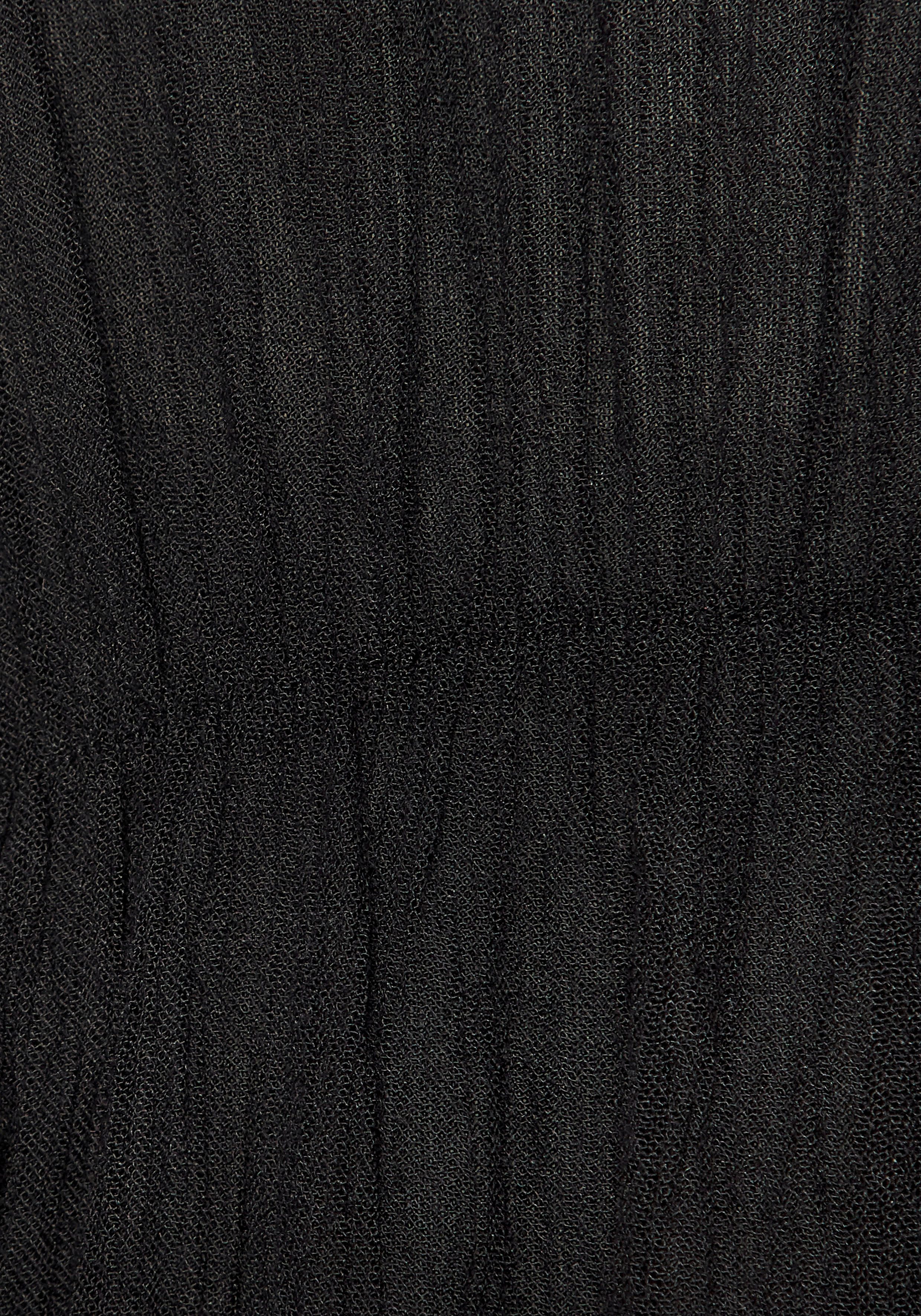 Lascana Tuniek gemaakt van crêpe viscose, blousejurk, strandkleding, transparant