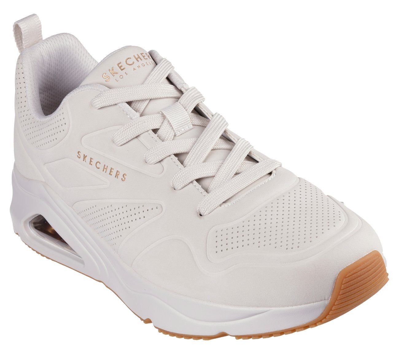 Skechers Sneakers TRES-AIR UNO vrijetijdsschoen, lage schoen, veterschoen met skech-air-luchtkussens heren veterschoenen maat 40 beige