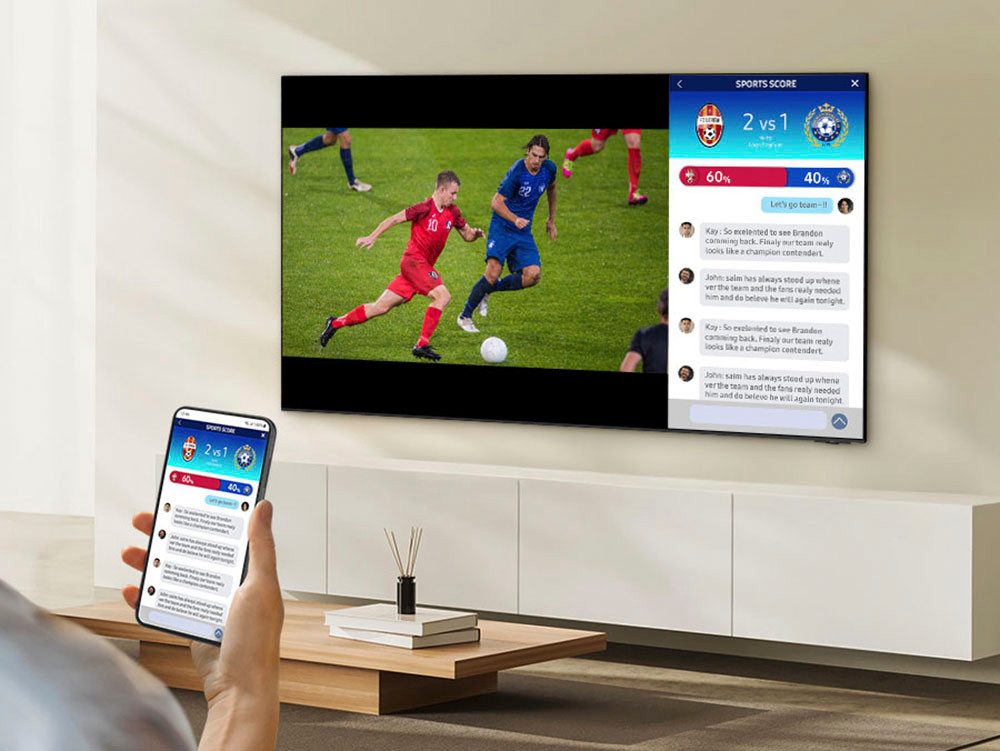 Samsung OLED-TV, 138 cm / 55", 4K Ultra HD, Smart TV, Neural Quantum 4K AI Gen2-processor, schitteringsvrij, tot 144Hz