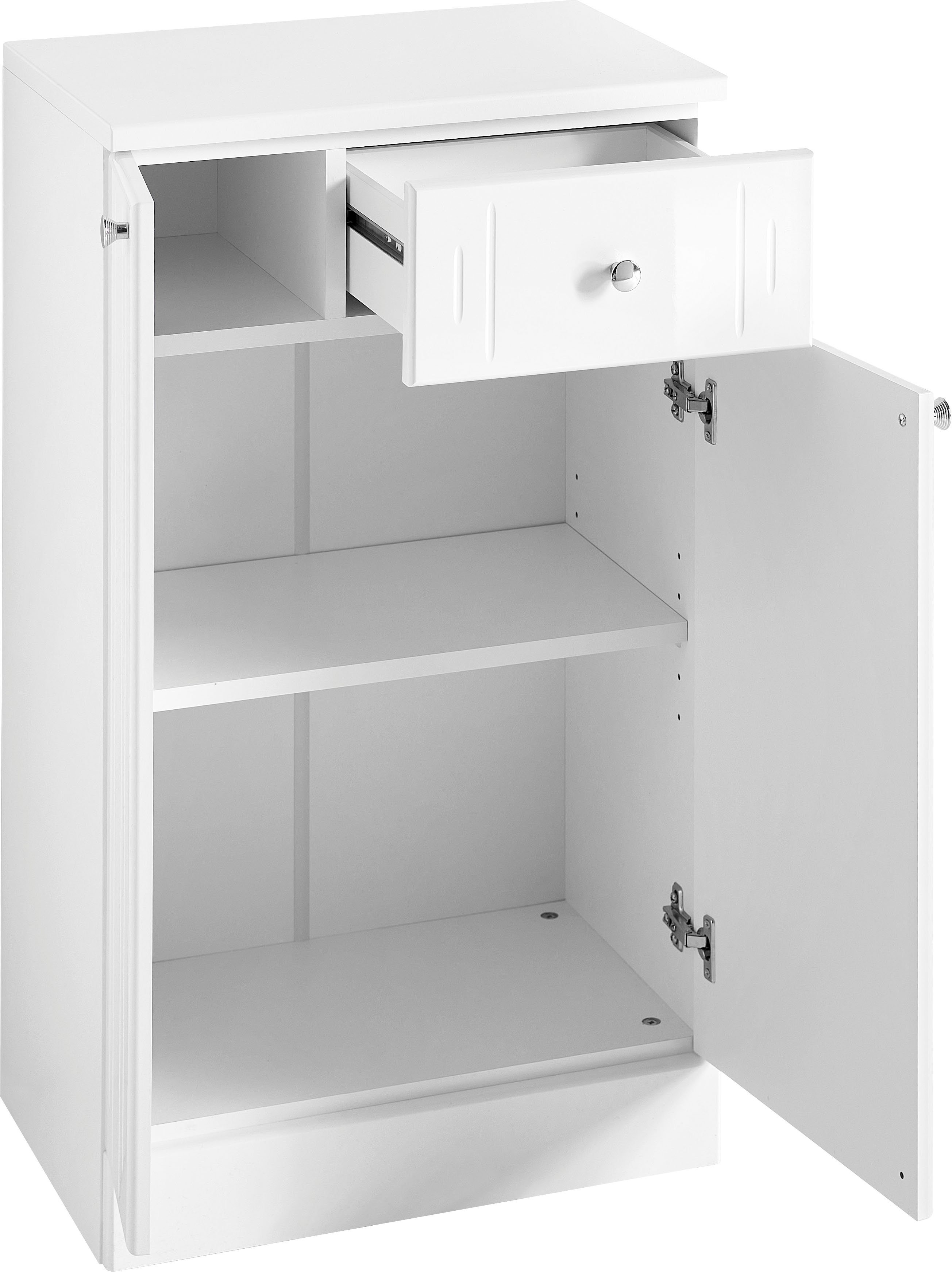 Saphir Onderkast Quickset 955 badkamerkast met 2 deuren, 1 lade, 50 cm breed