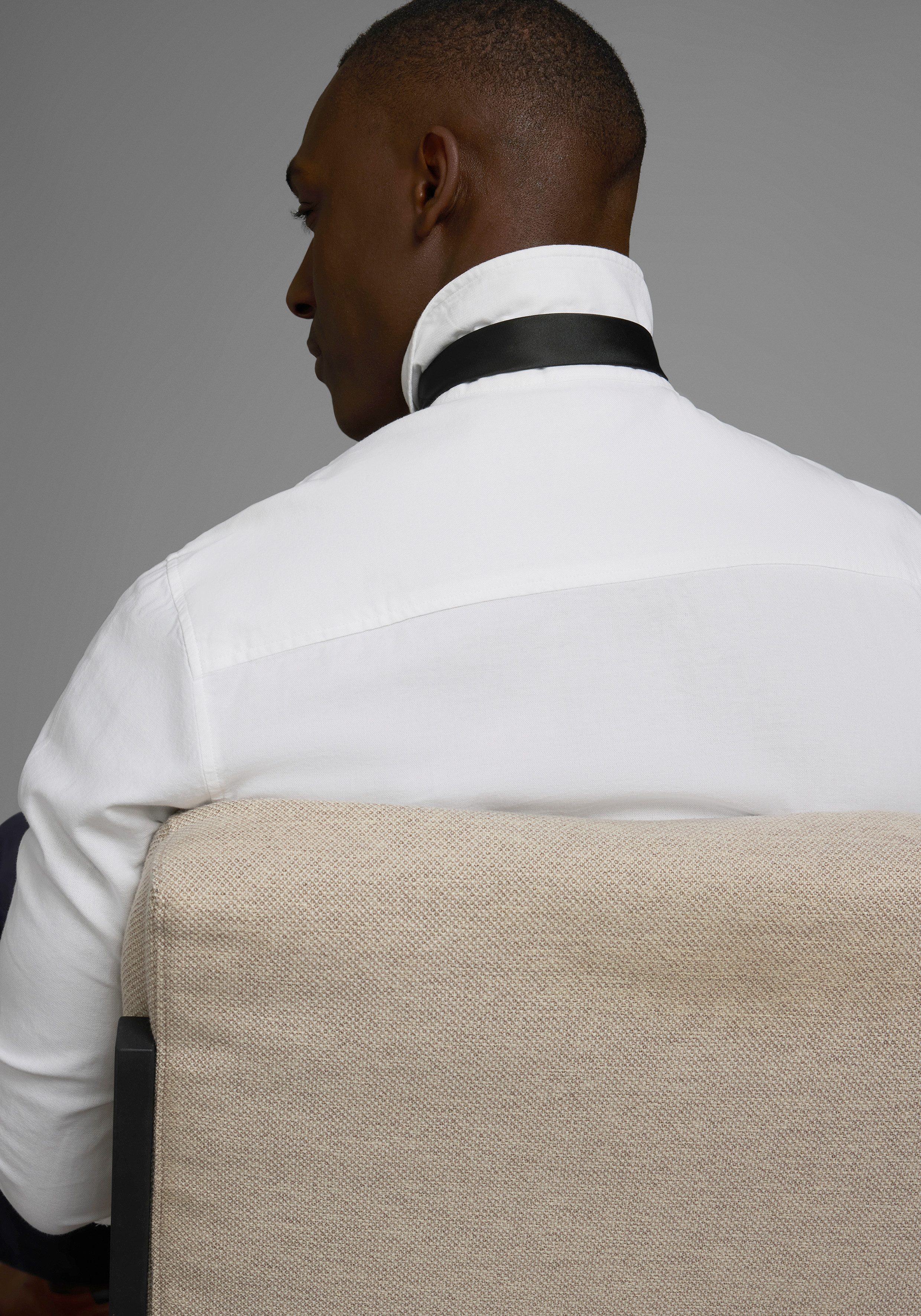 Man's World Stropdas in klassieke effen kleuren en slim breedte