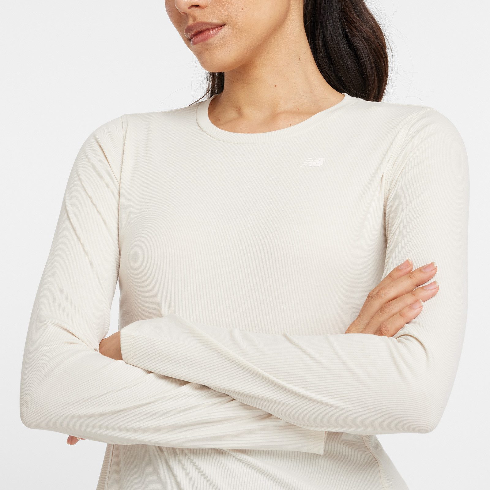 New Balance Shirt met lange mouwen Micro-Rib Long Sleeve