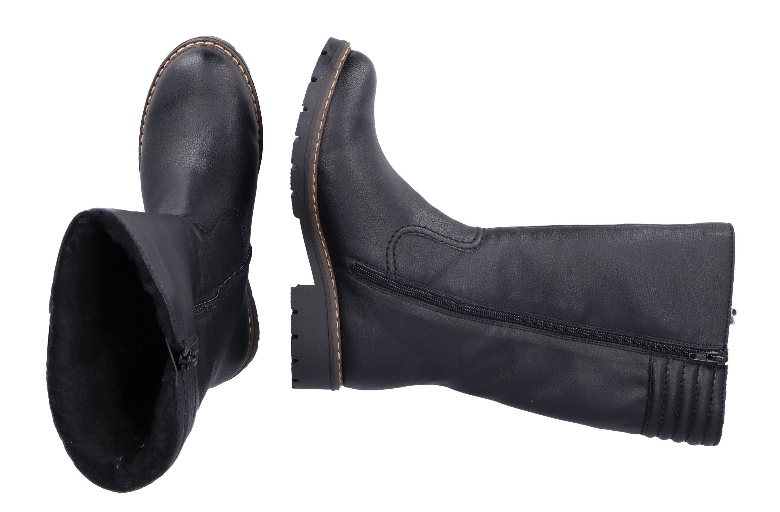 Rieker Winterlaarzen , winterboots, blokhak, waterafstotende riekertex-membraan