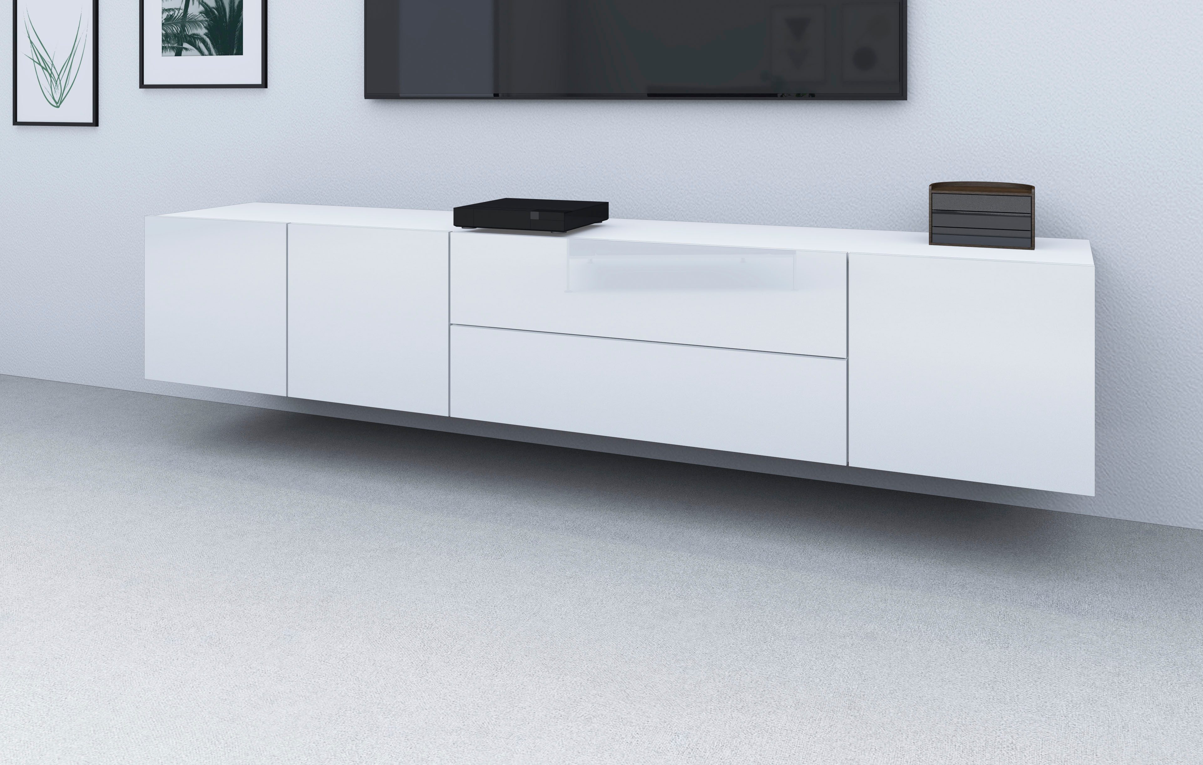 borchardt Möbel Tv-meubel Sophia Breedte 190 cm, staand en hangend te monteren