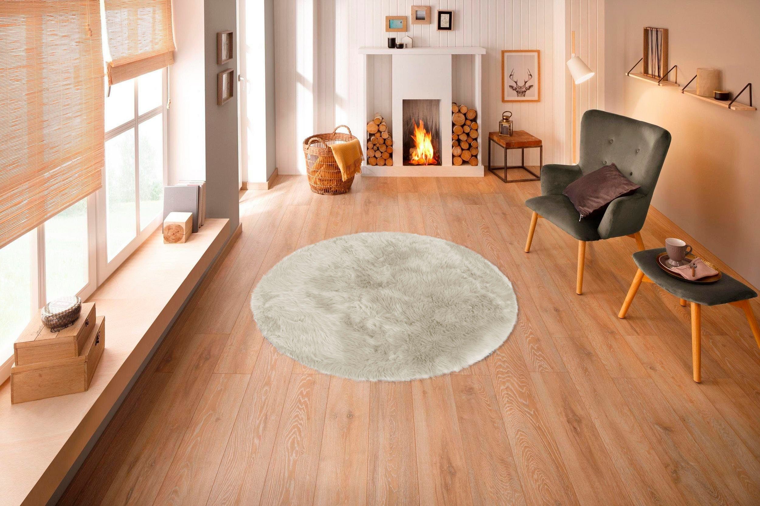 my home Hoogpolig vloerkleed Valeria schapenvacht tapijt knuffelig Imitatiebont, zachte vloerkleden, woonkamer, slaapkamer, eetkamer