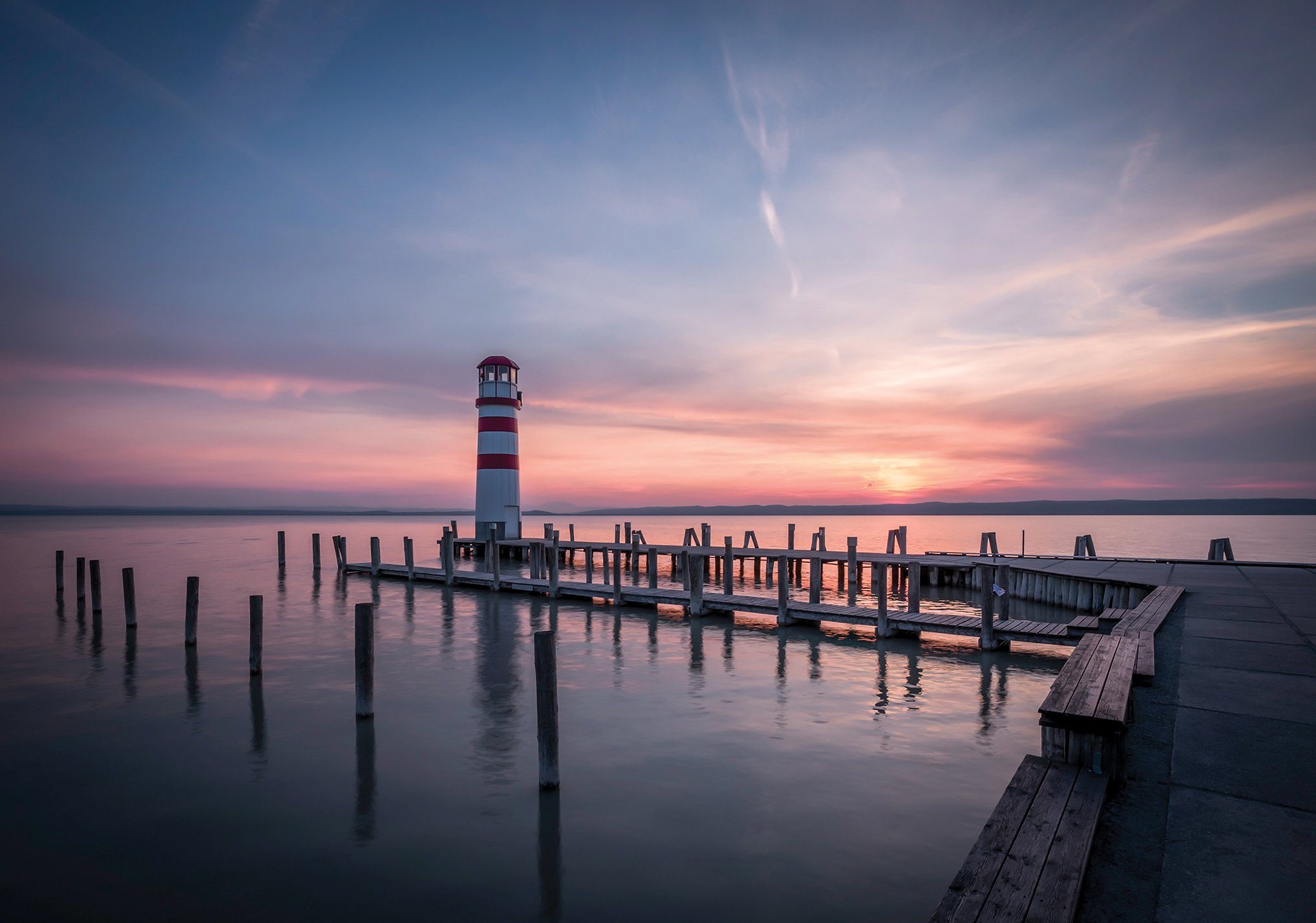 Consalnet Fotobehang Zonsondergang zee