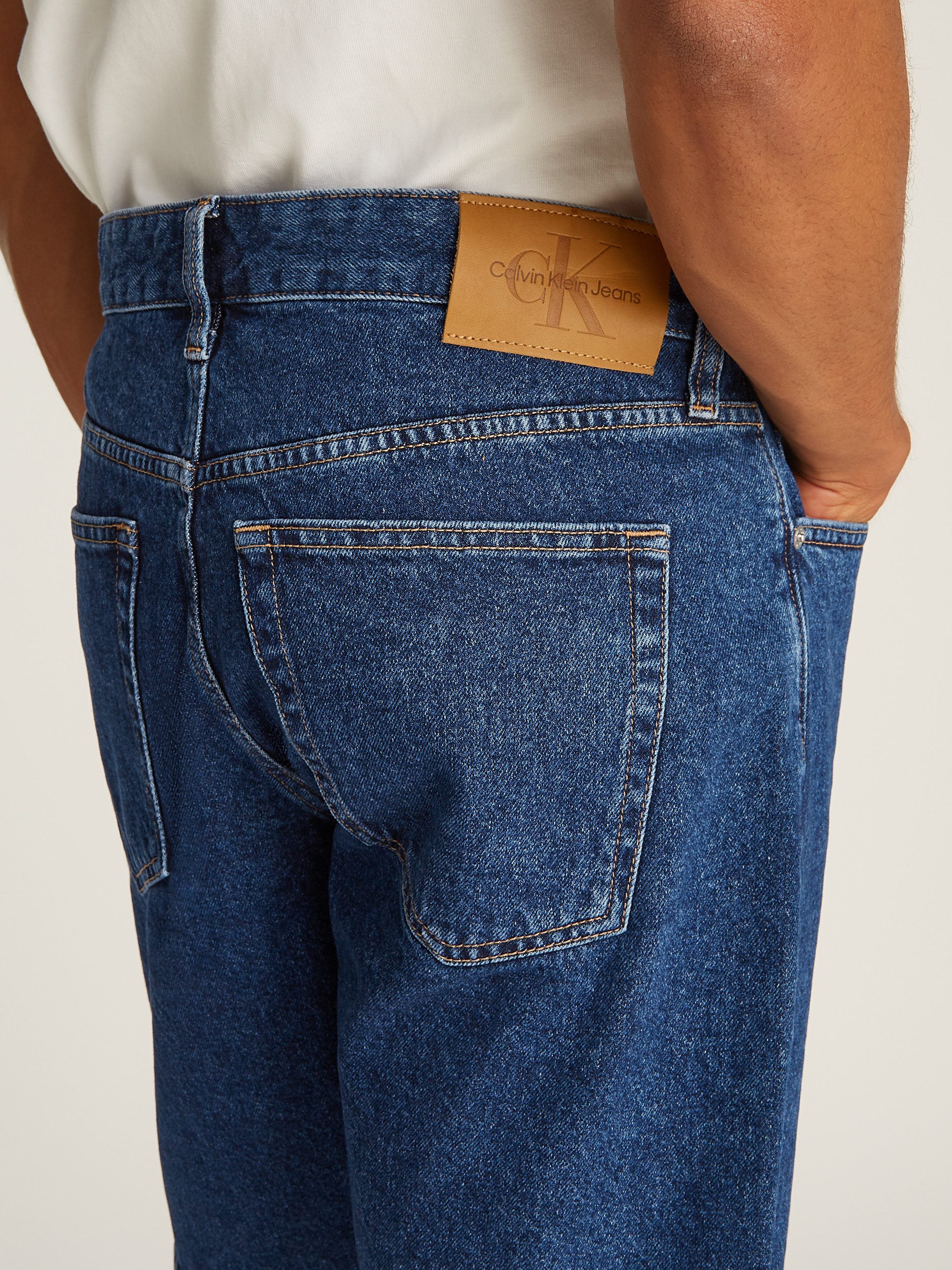 Calvin Klein Short REGULAR SHORT in donkerblauwe wassing
