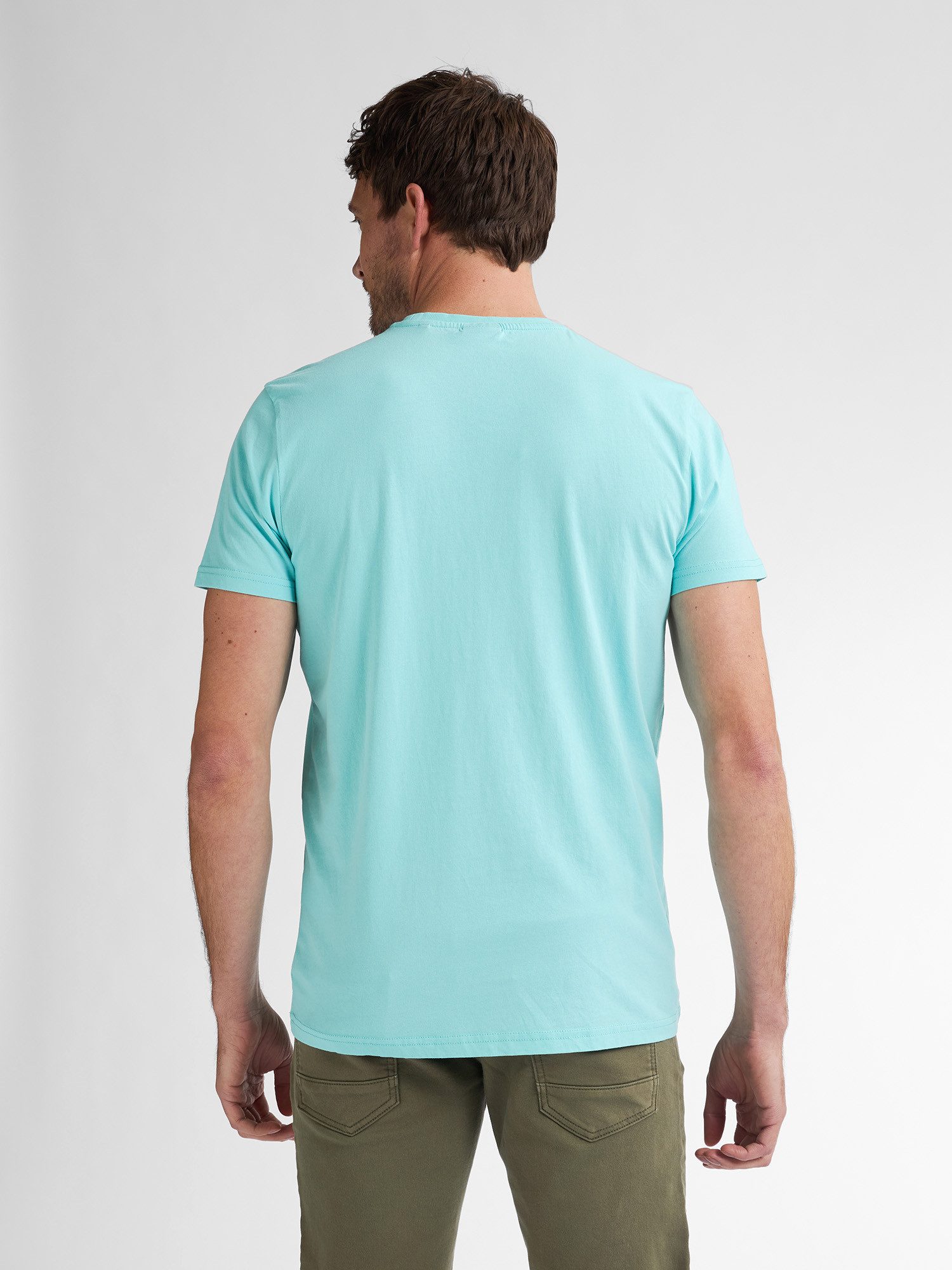 Petrol Industries Shirt met ronde hals met geborduurd logo