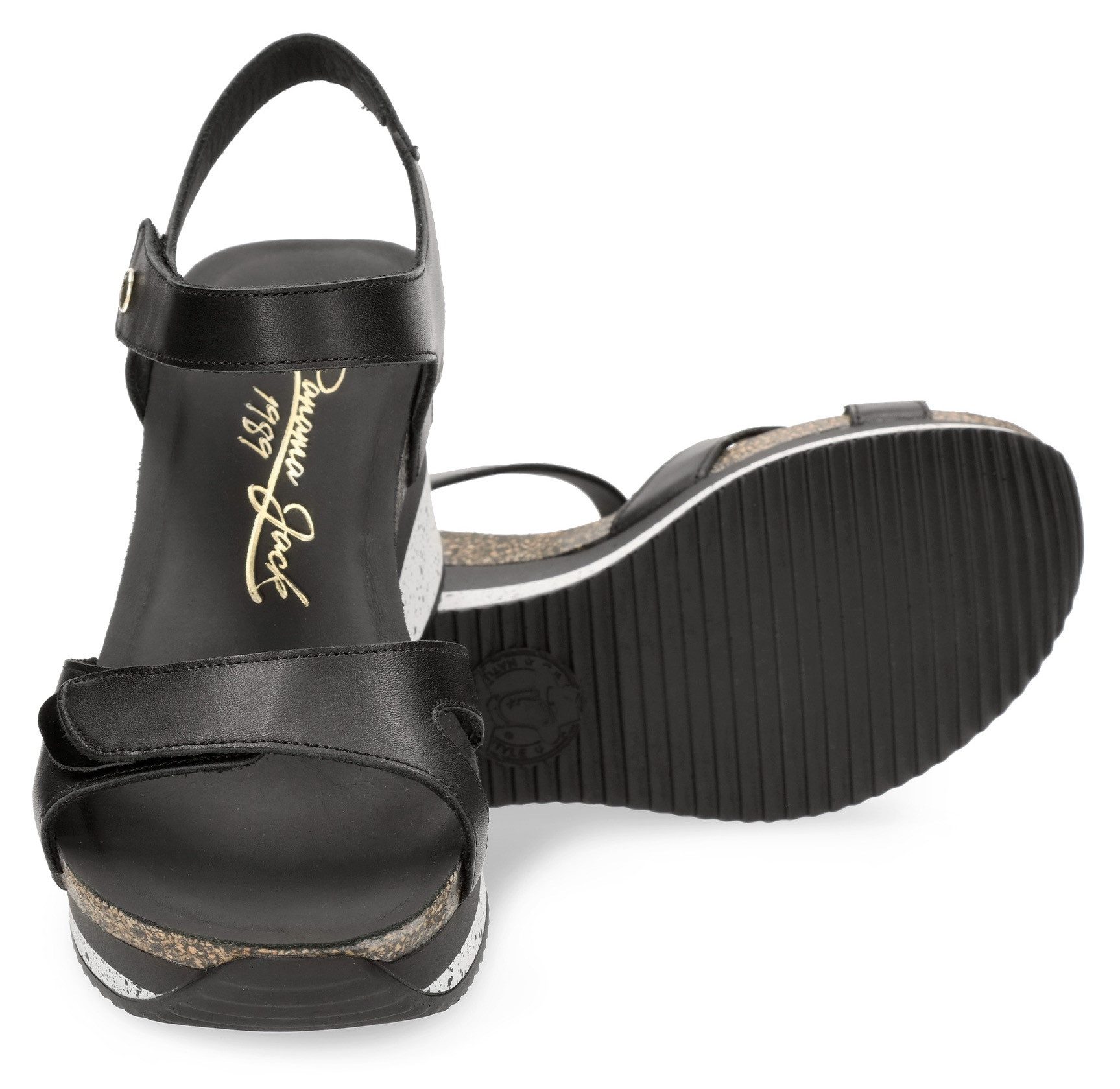 Panama Jack Sleehaksandaaltjes NICA Plateausandalen, sandaal, zomerschoen met zachte leren bovenzool